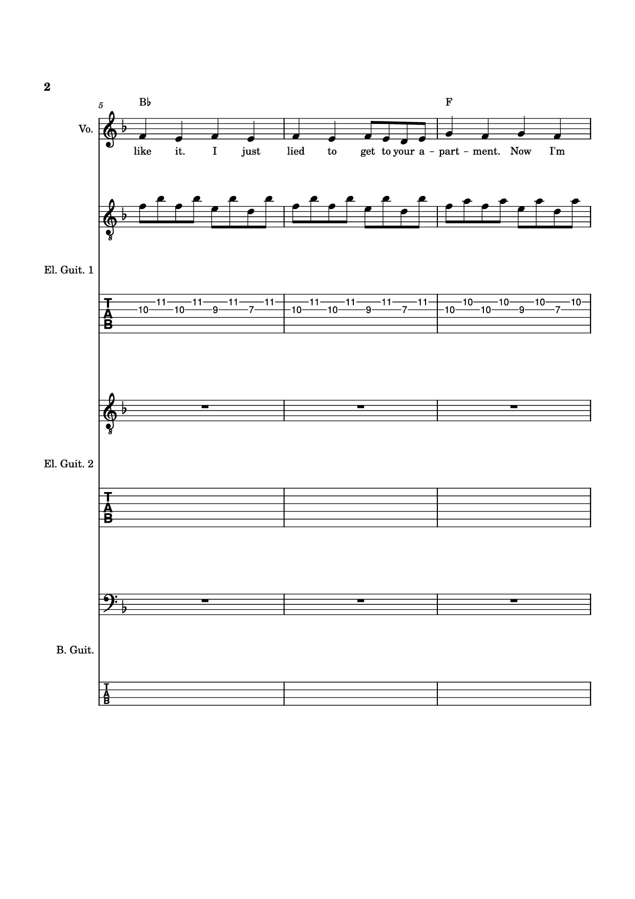 Page 2 of Sheet music PDF Guitar Tab Is this it Guitar TAB - The Strokes
