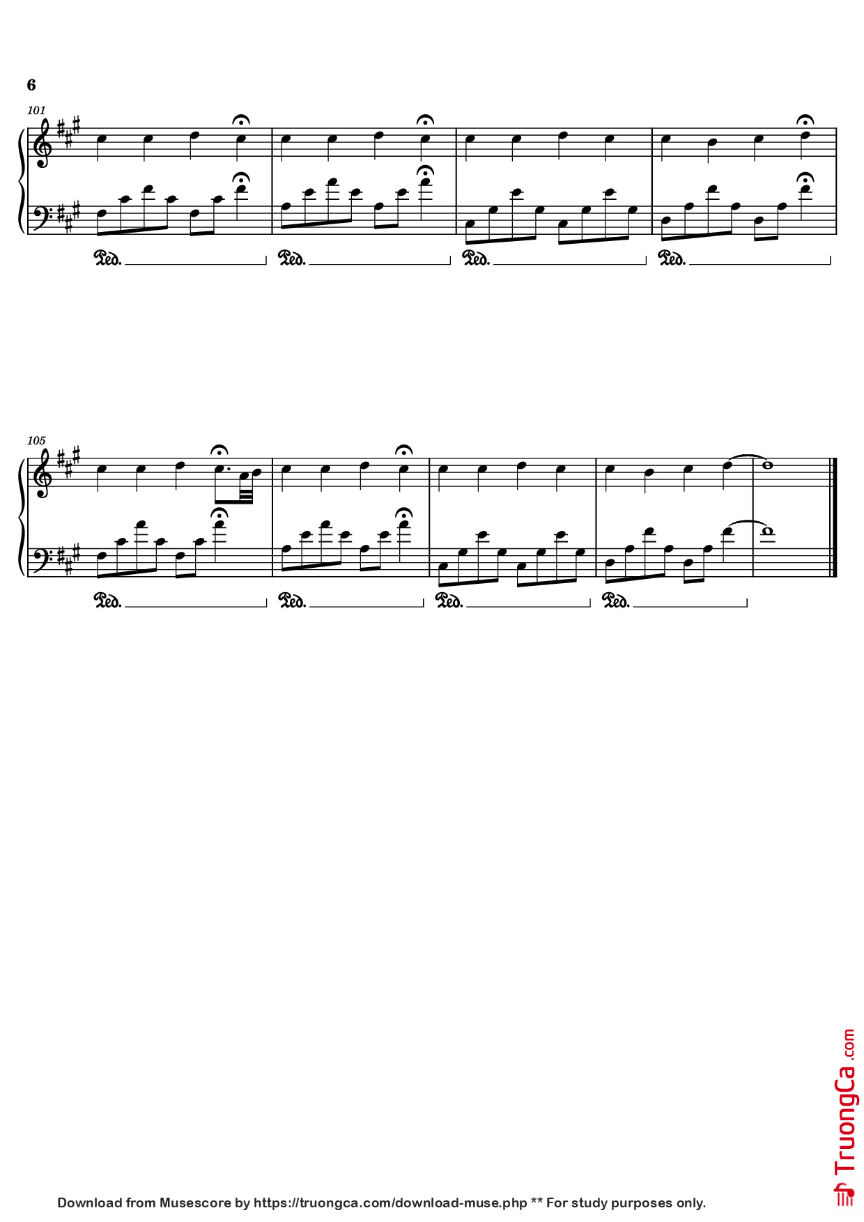 Page 6 of Sheet music PDF Piano experience Piano - Undefined