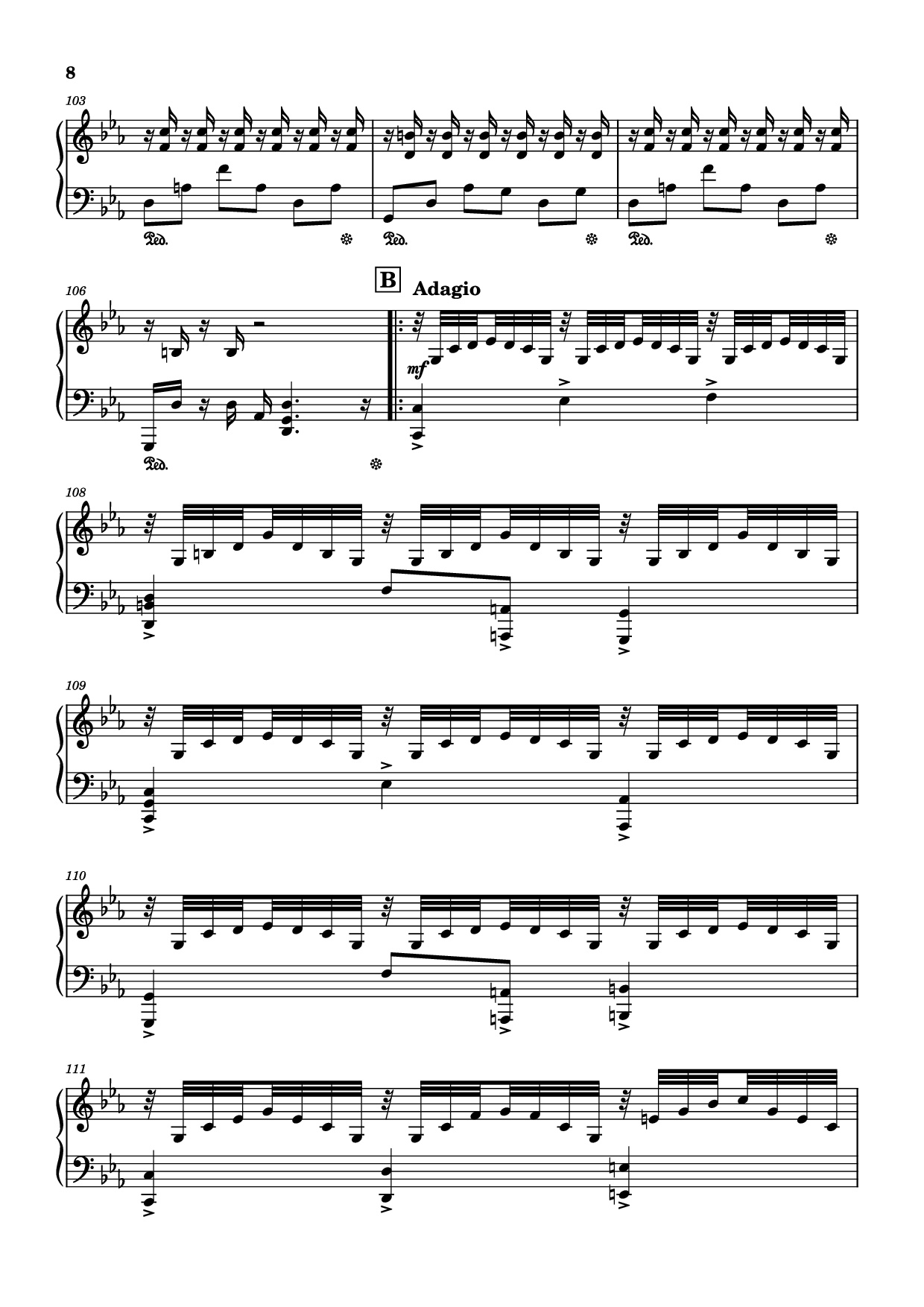 Page 8 of Sheet music PDF I. Shinji (A-6) Piano - Shiro Sagisu & Tsuneyoshi Saito