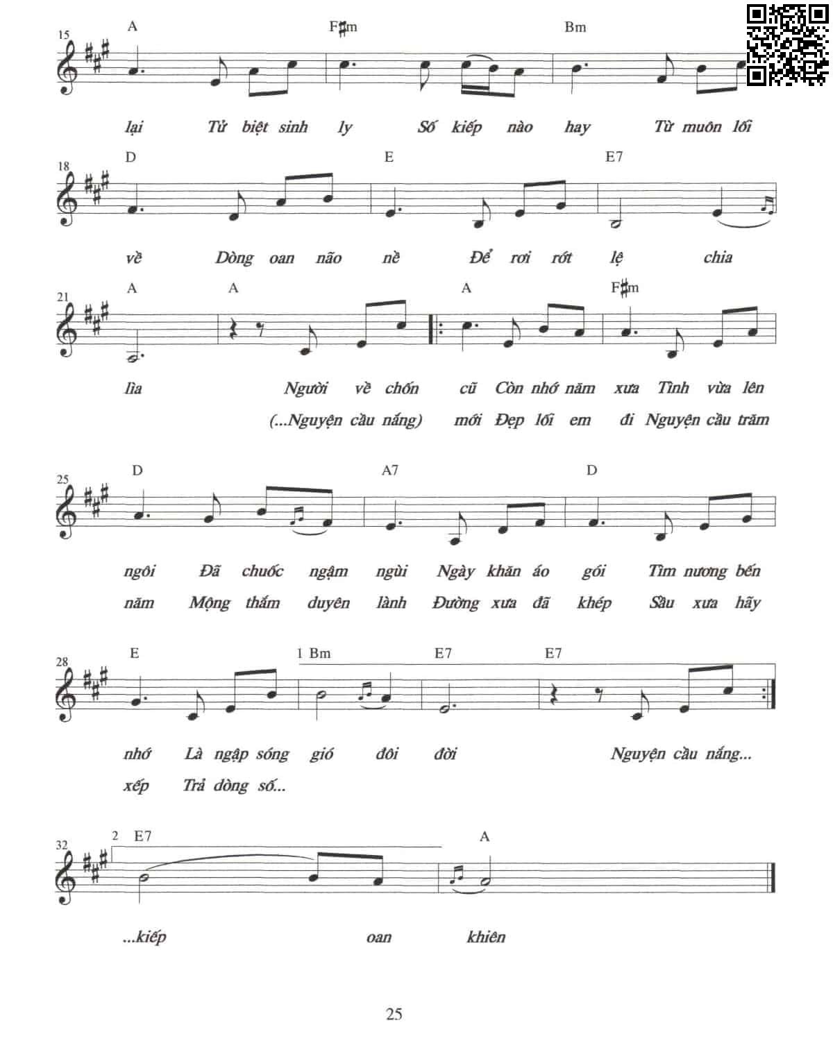 Page 2 of Sheet music PDF Hỏi ngàn mây bay - Nguyễn Trương Hà Phương