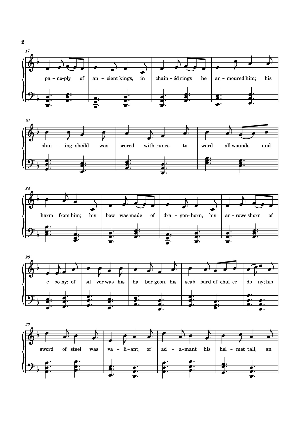 Page 2 of Sheet music PDF The Tale of Eärendel Piano - Music Bee
