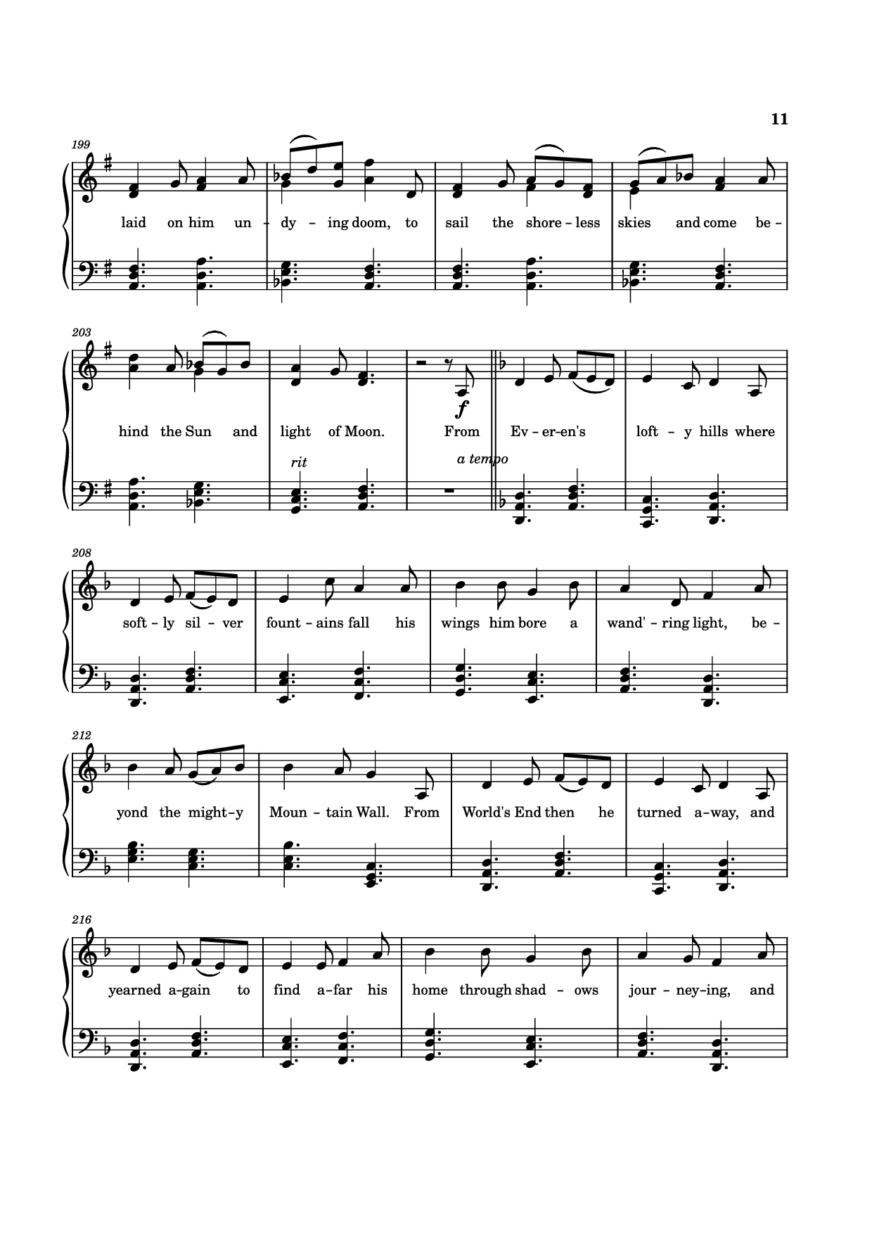 Page 11 of Sheet music PDF The Tale of Eärendel Piano - Music Bee