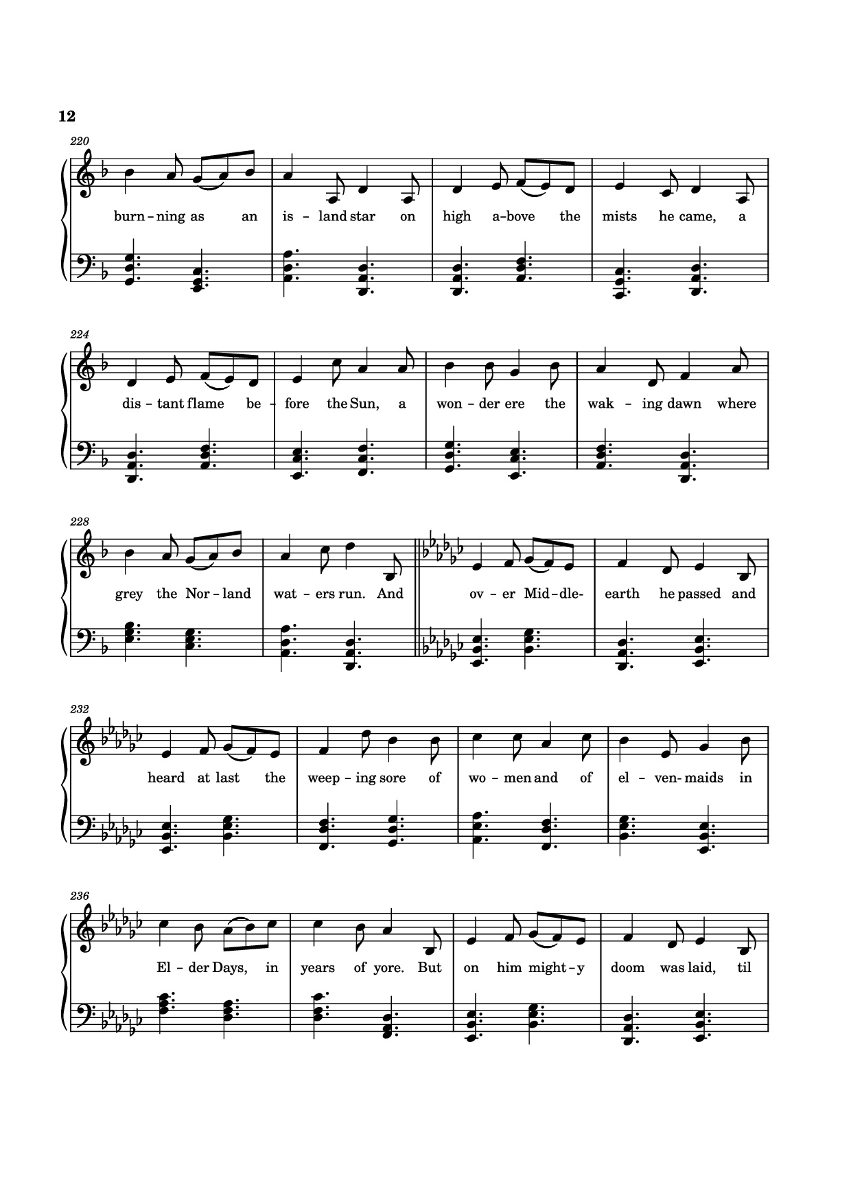 Page 12 of Sheet music PDF The Tale of Eärendel Piano - Music Bee