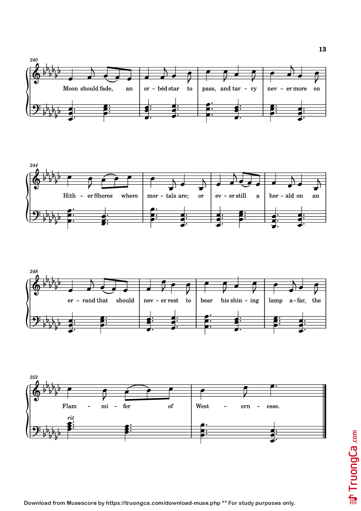 Page 13 of Sheet music PDF The Tale of Eärendel Piano - Music Bee