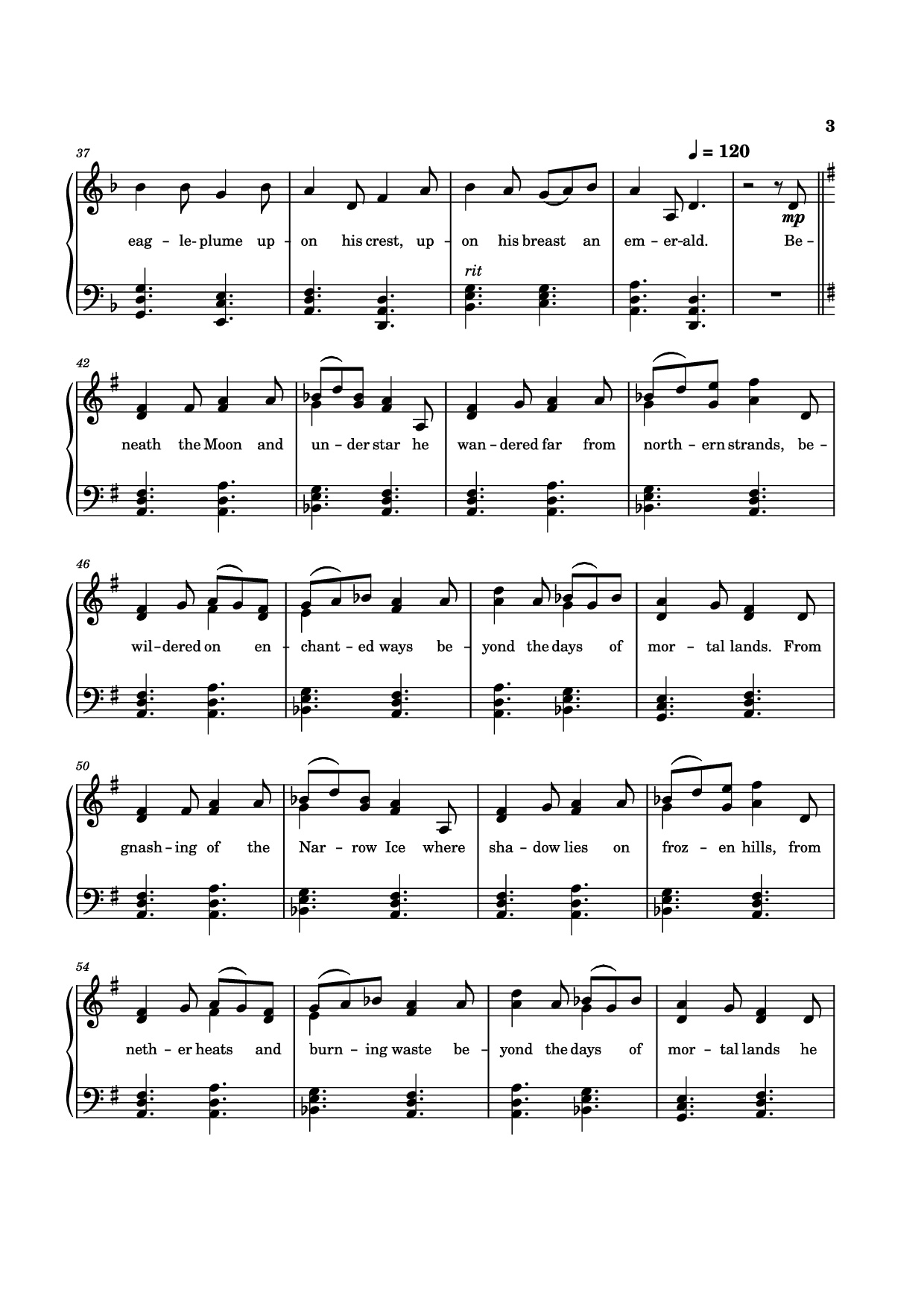 Page 3 of Sheet music PDF The Tale of Eärendel Piano - Music Bee