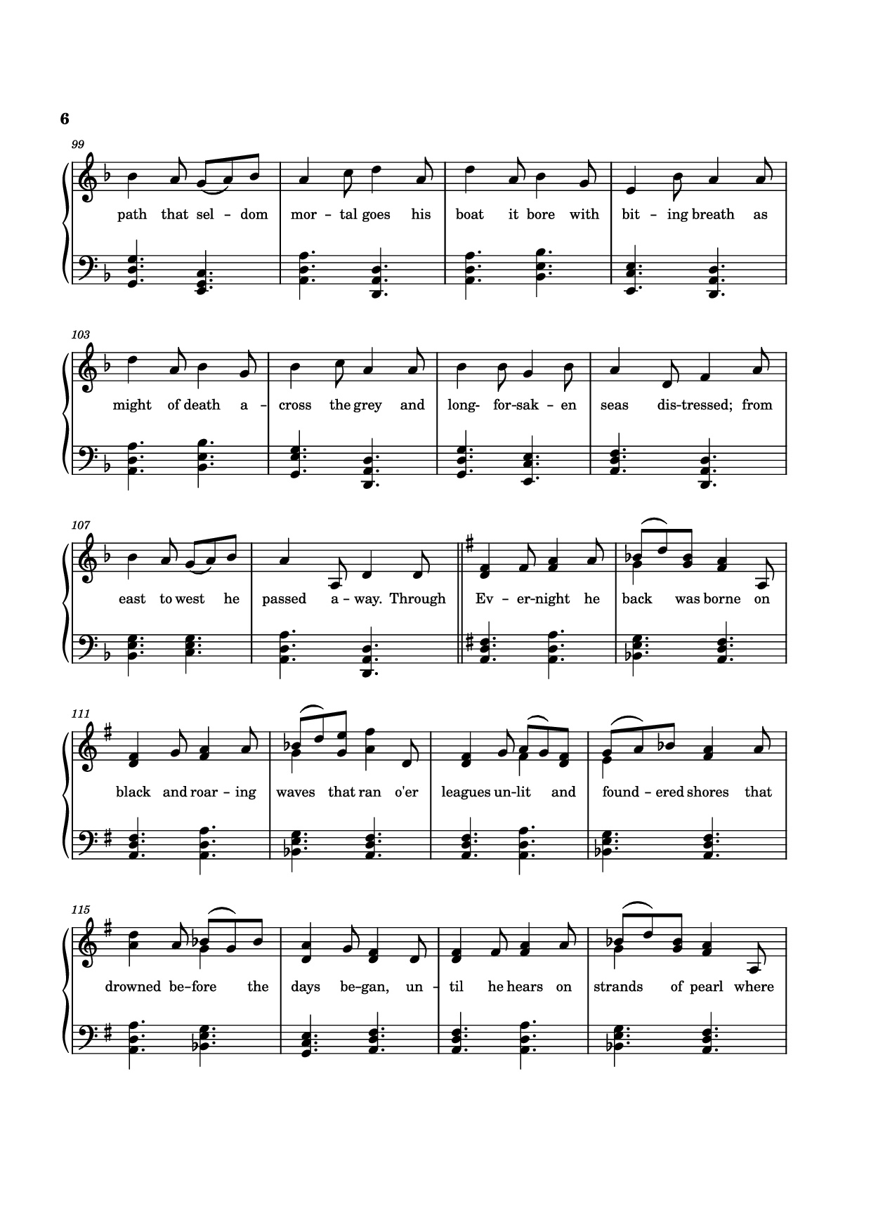Page 6 of Sheet music PDF The Tale of Eärendel Piano - Music Bee