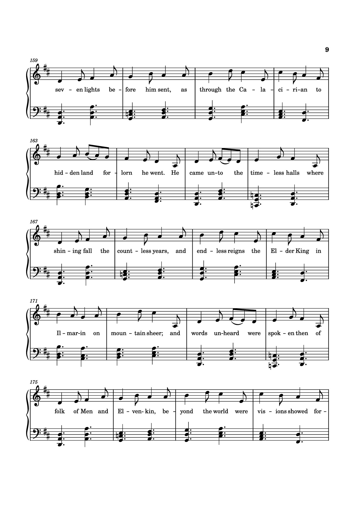 Page 9 of Sheet music PDF The Tale of Eärendel Piano - Music Bee