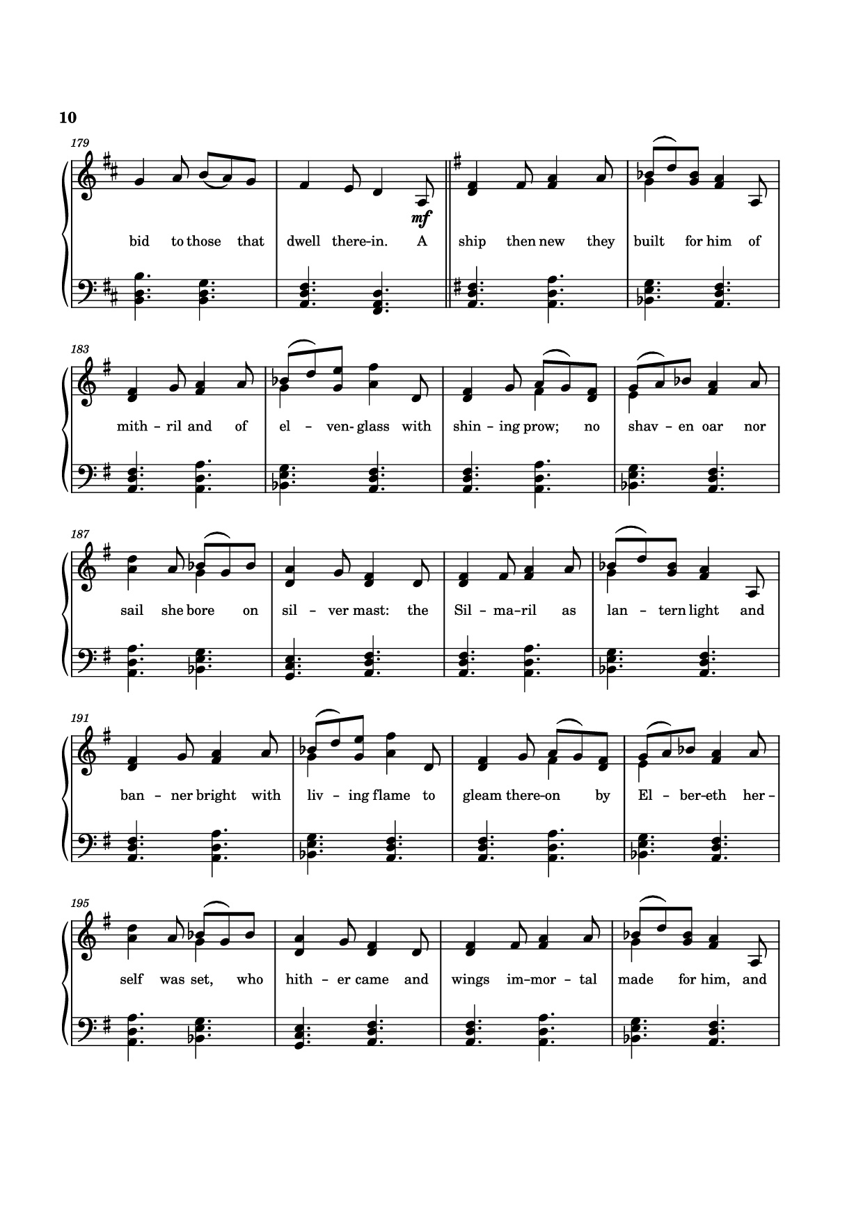 Page 10 of Sheet music PDF The Tale of Eärendel Piano - Music Bee