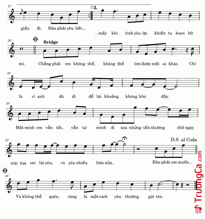Page 2 of Sheet music PDF Chưa quên người yêu cũ - Hứa Kim Tuyền