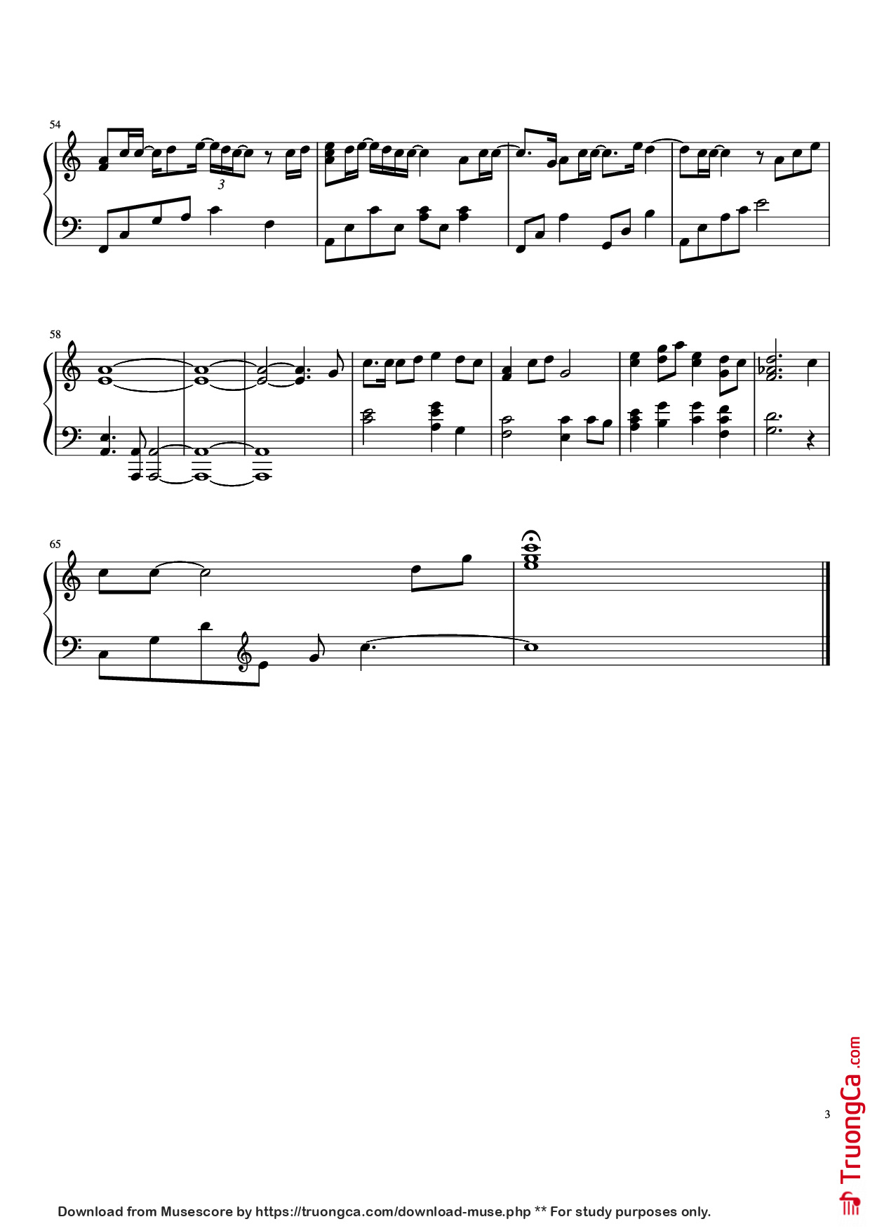 Page 3 of Sheet music PDF Piano Photo of My Mind Piano - Crash Landing on You Soundtrack