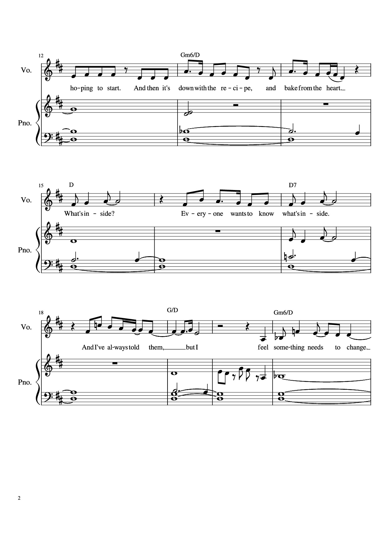 Page 2 of Sheet music PDF Piano What
