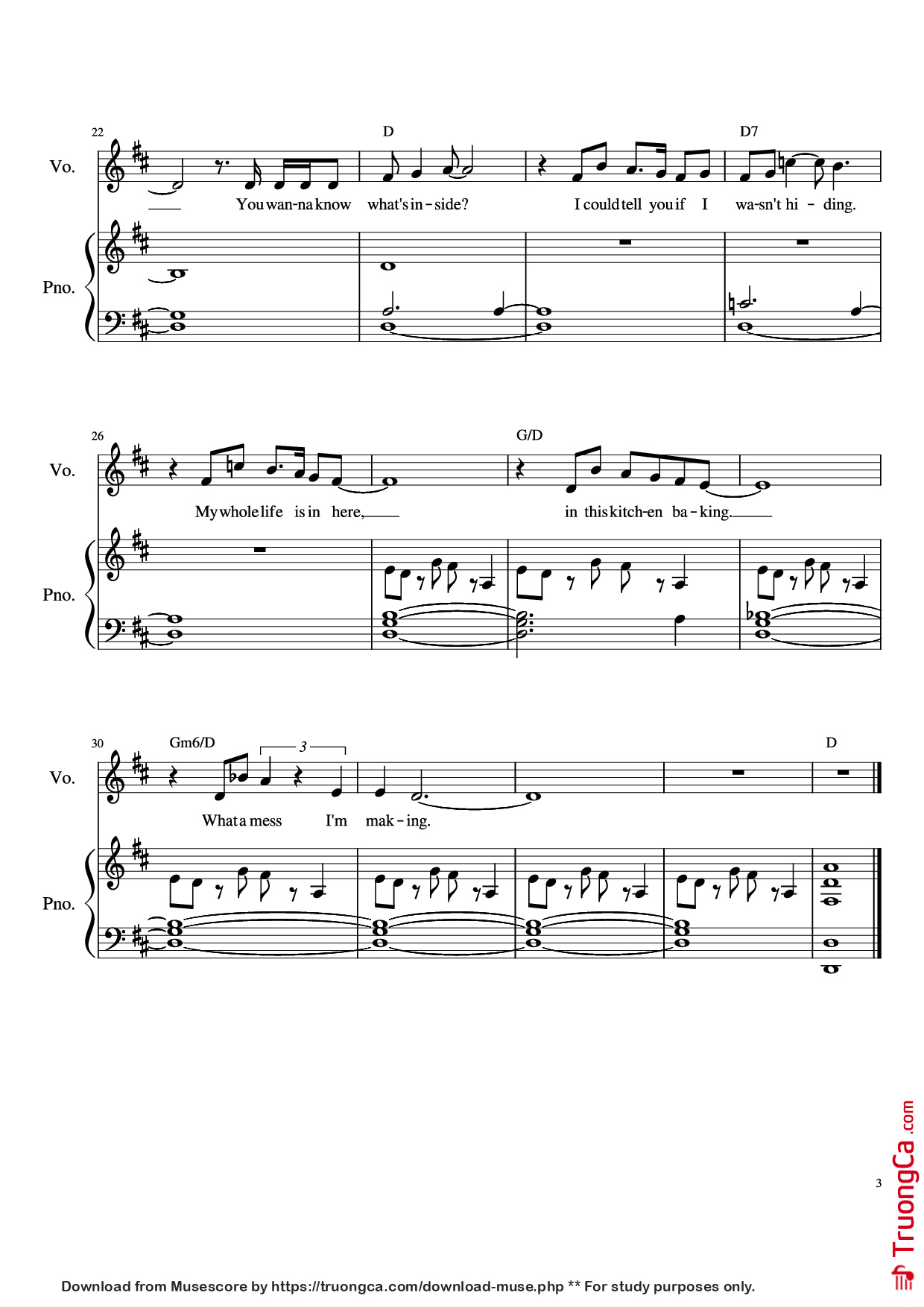 Page 3 of Sheet music PDF Piano What