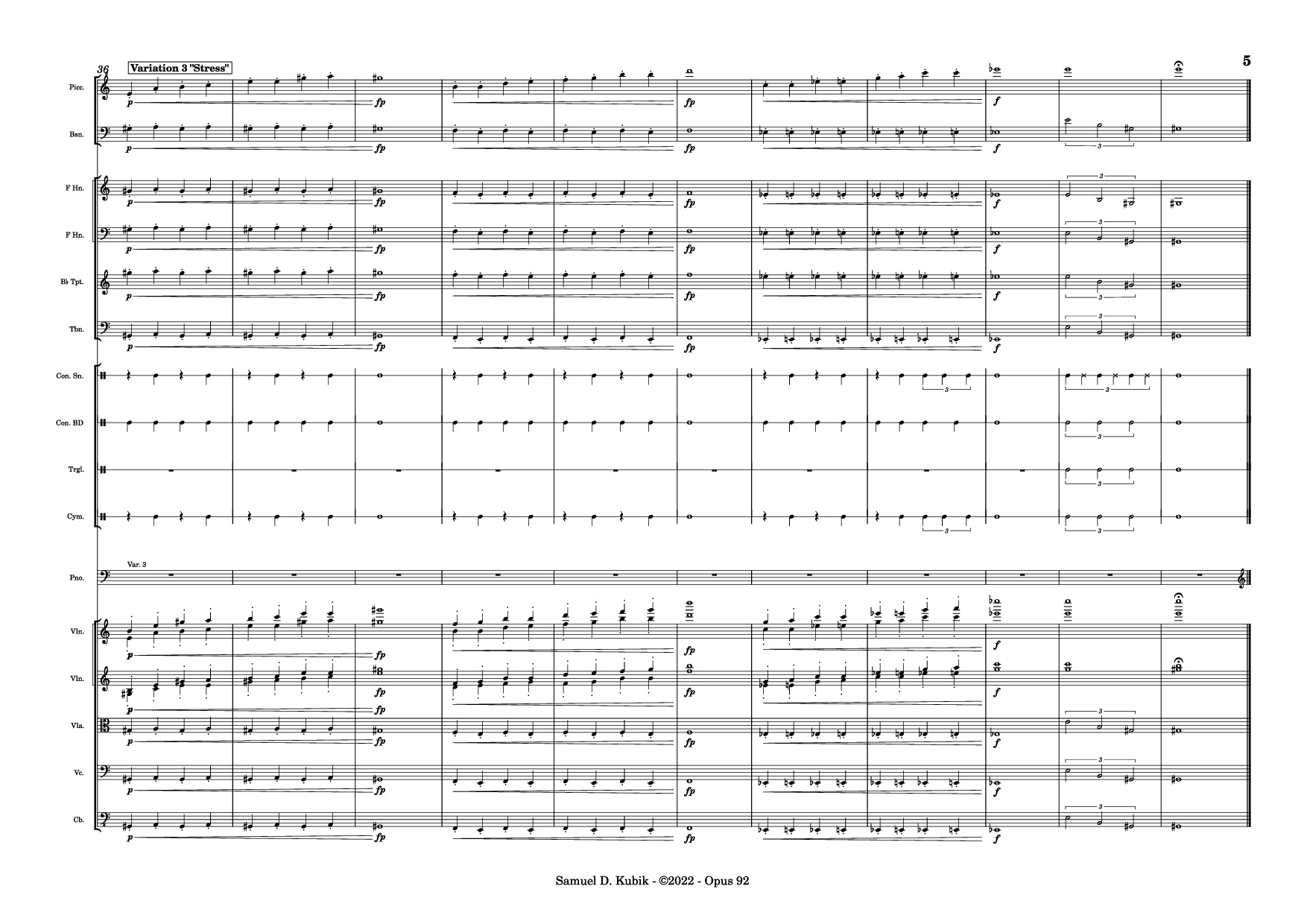 Page 5 of Sheet music PDF Piano Tetris Theme Variations Piano - Samuel D. Kubik