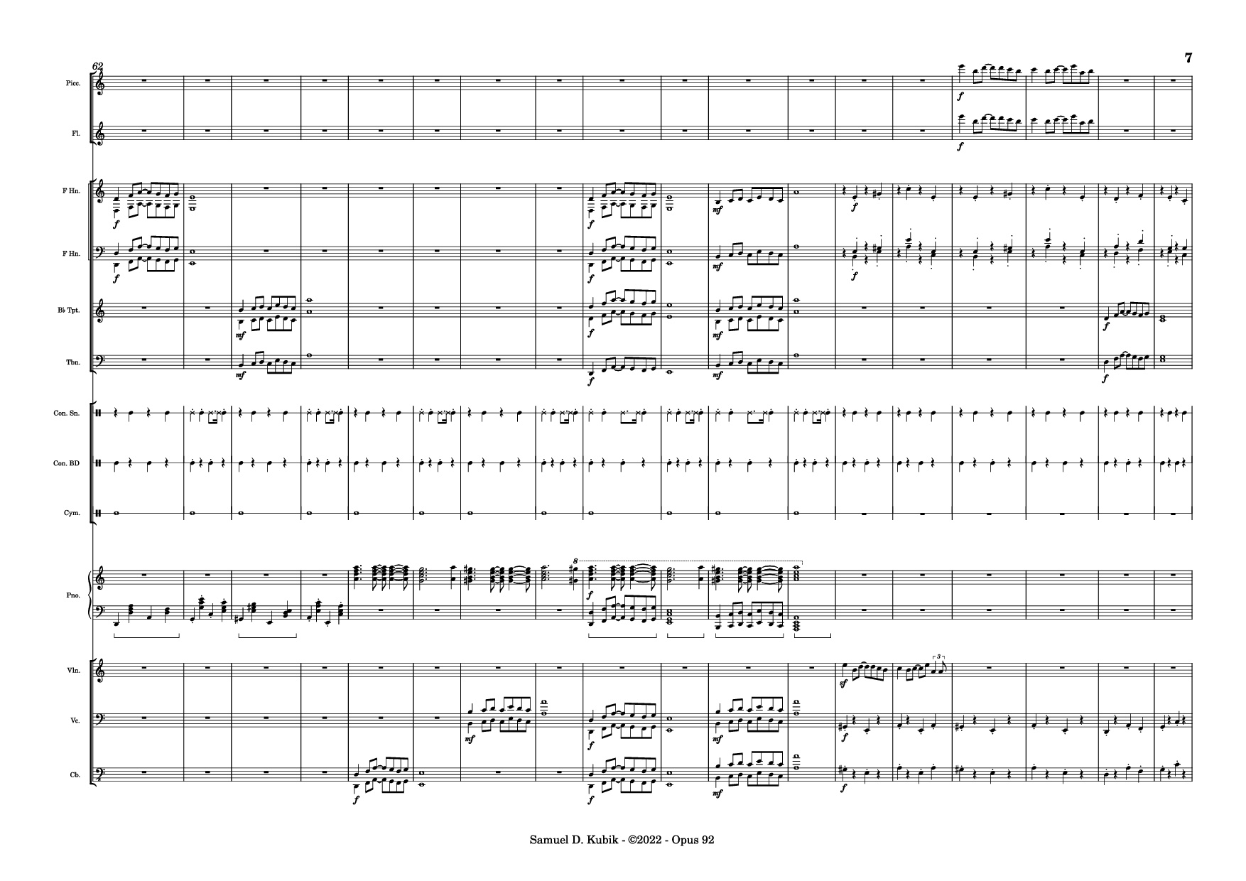 Page 7 of Sheet music PDF Piano Tetris Theme Variations Piano - Samuel D. Kubik