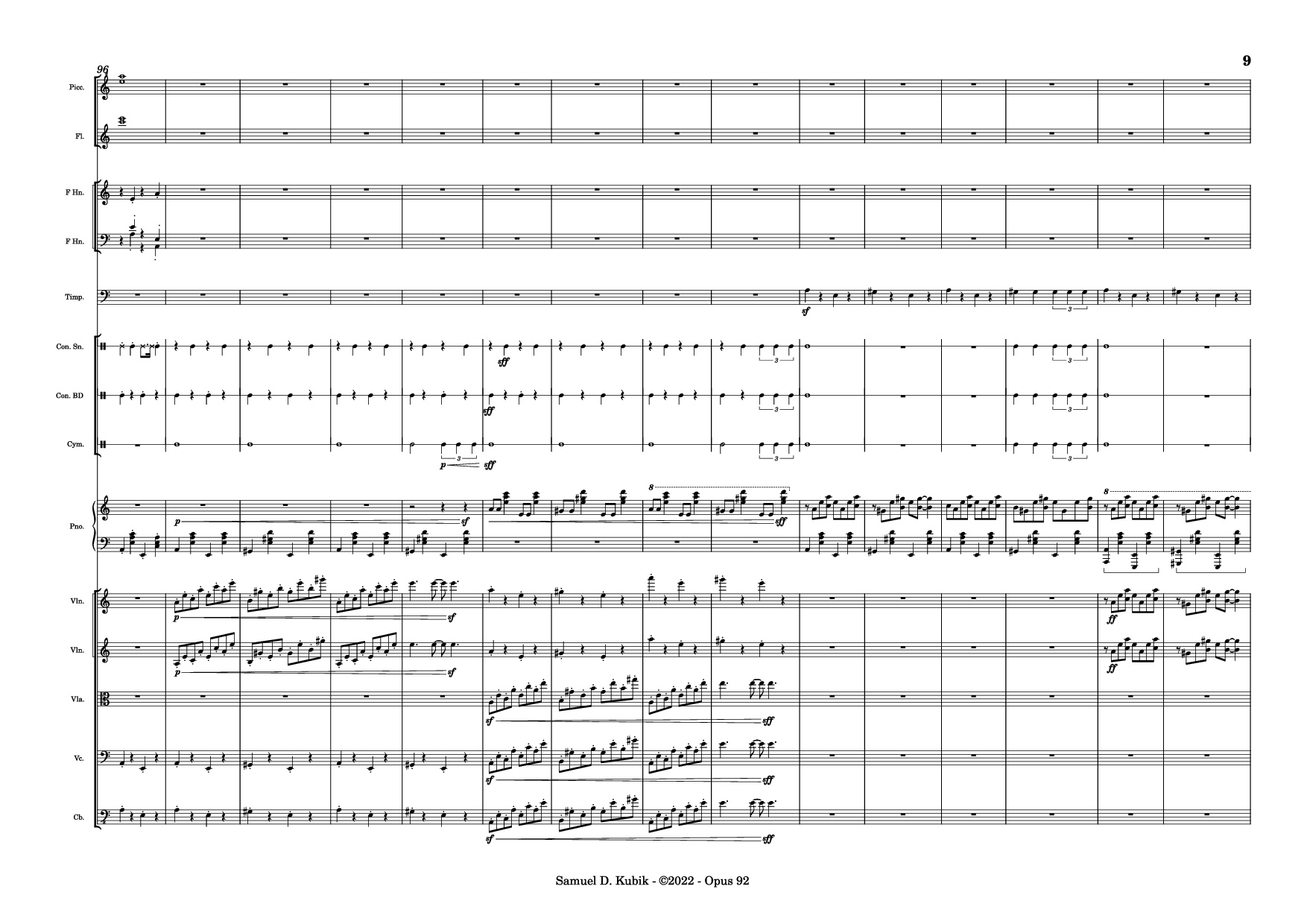 Page 9 of Sheet music PDF Piano Tetris Theme Variations Piano - Samuel D. Kubik