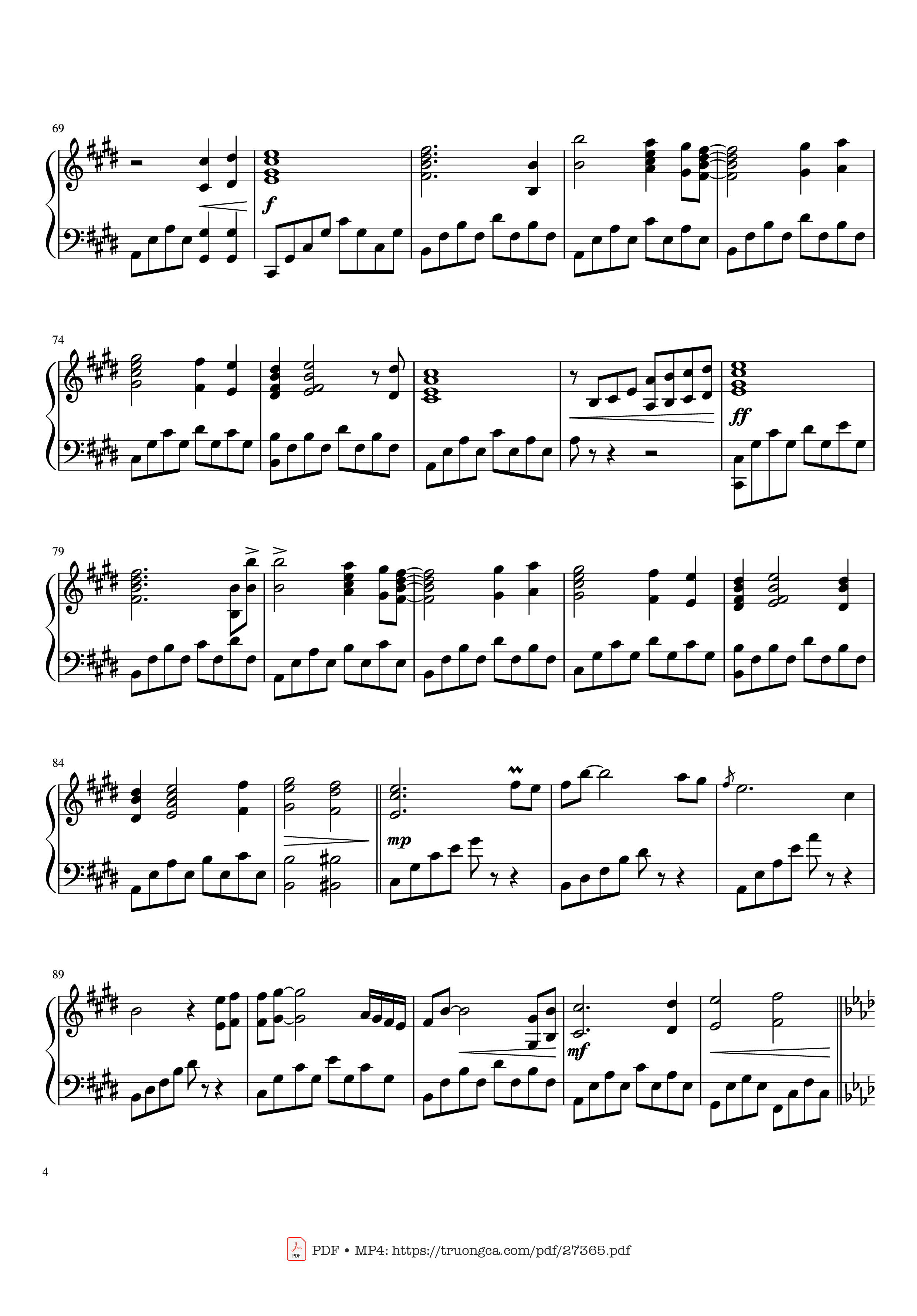 Page 4 of Sheet music PDF Piano My Heart Will Go On Piano - Céline Dion
