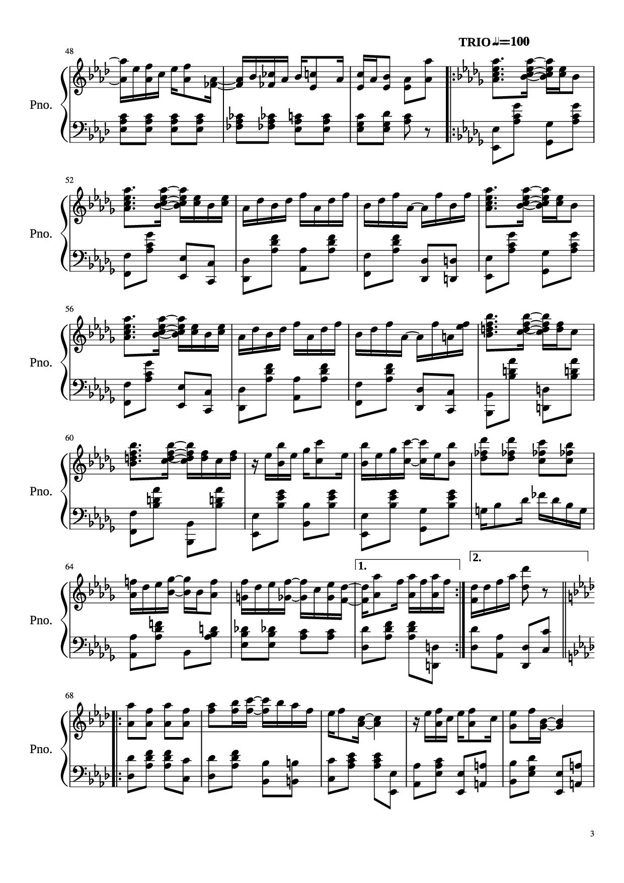 Page 3 of Sheet music PDF Piano Maple Leaf Rag Piano - Scott Joplin