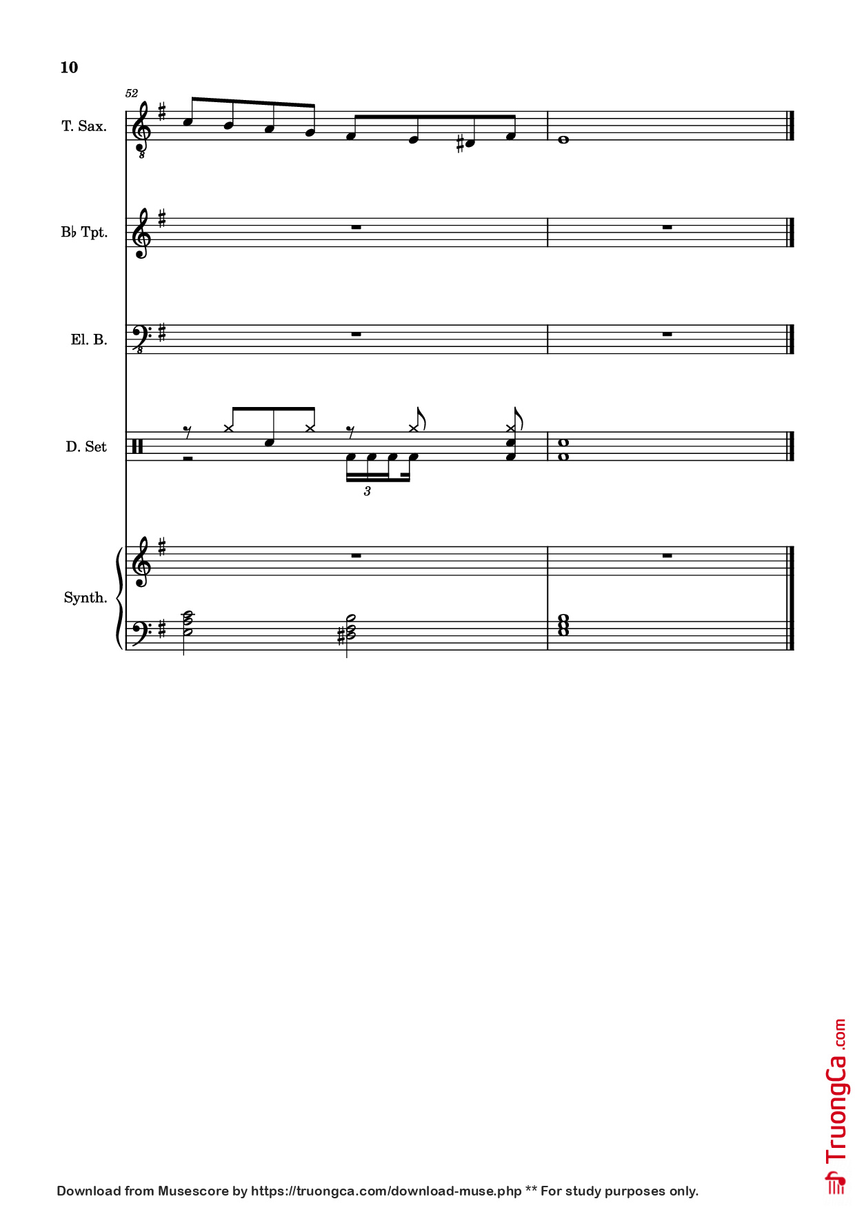 Page 10 of Sheet music PDF Guitar Tab Insane Guitar TAB - Emeryn Skylar Laiche