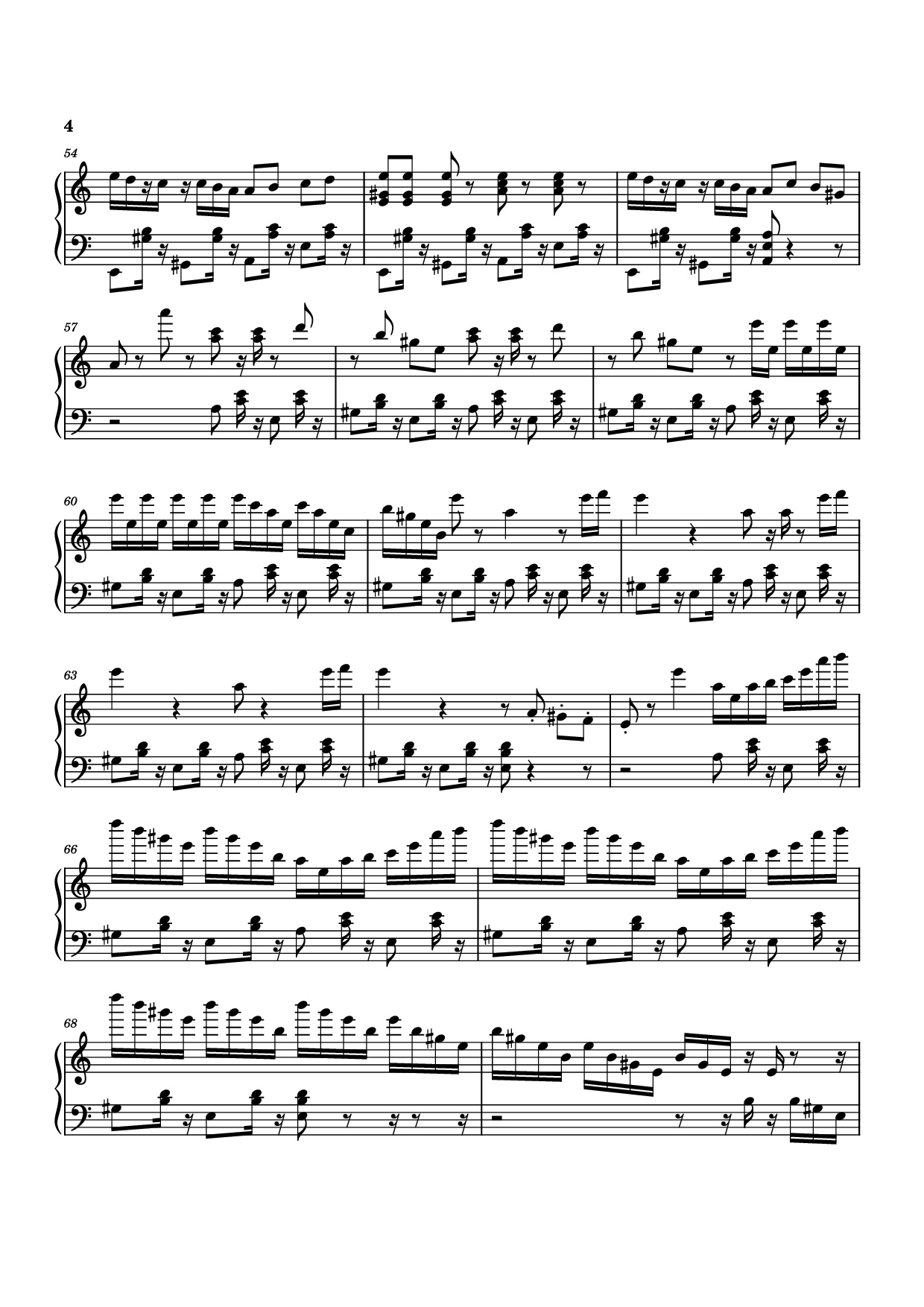 Page 4 of Sheet music PDF Piano Mashle OP thing Piano - Undefined