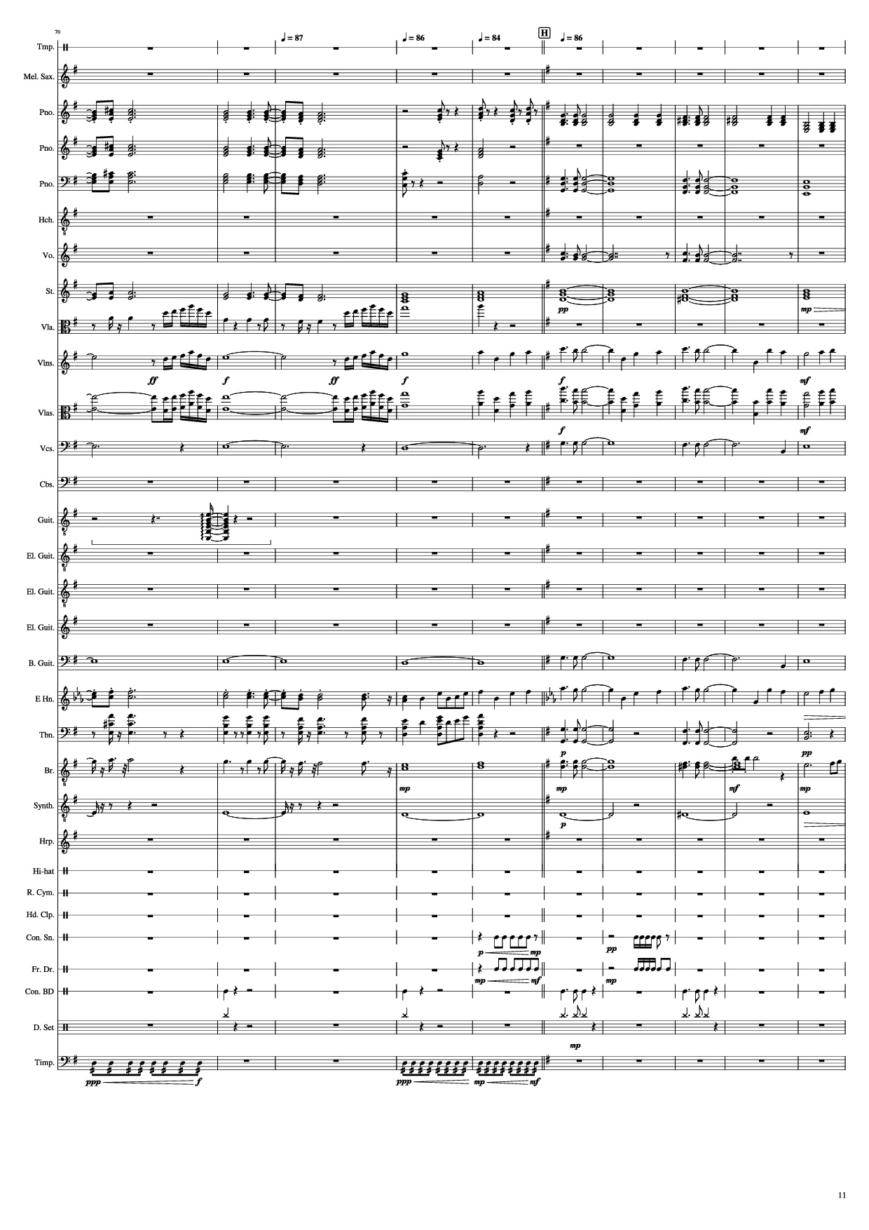 Page 11 of Sheet music PDF Piano John Miles - Music Piano - Undefined