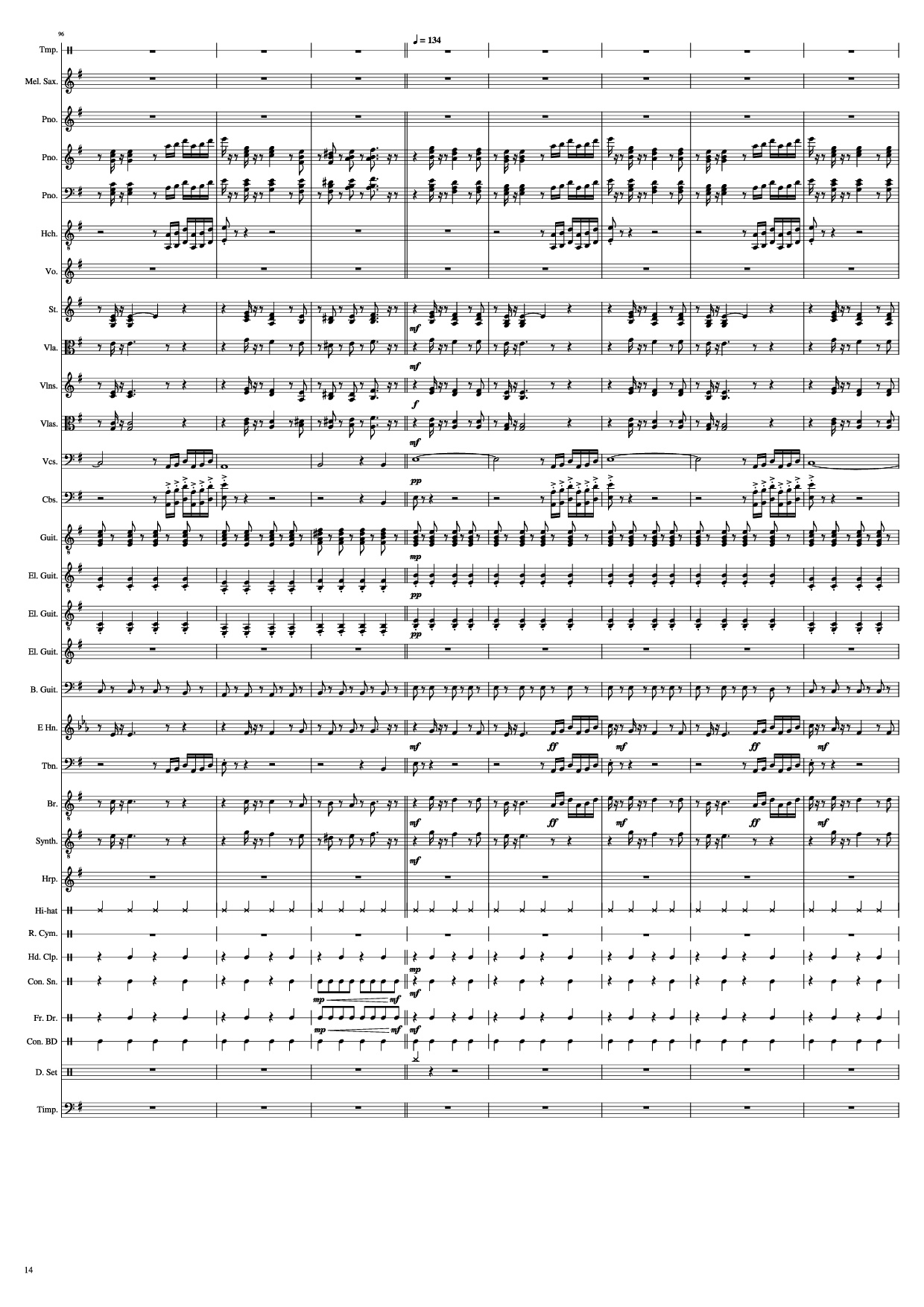 Page 14 of Sheet music PDF Piano John Miles - Music Piano - Undefined