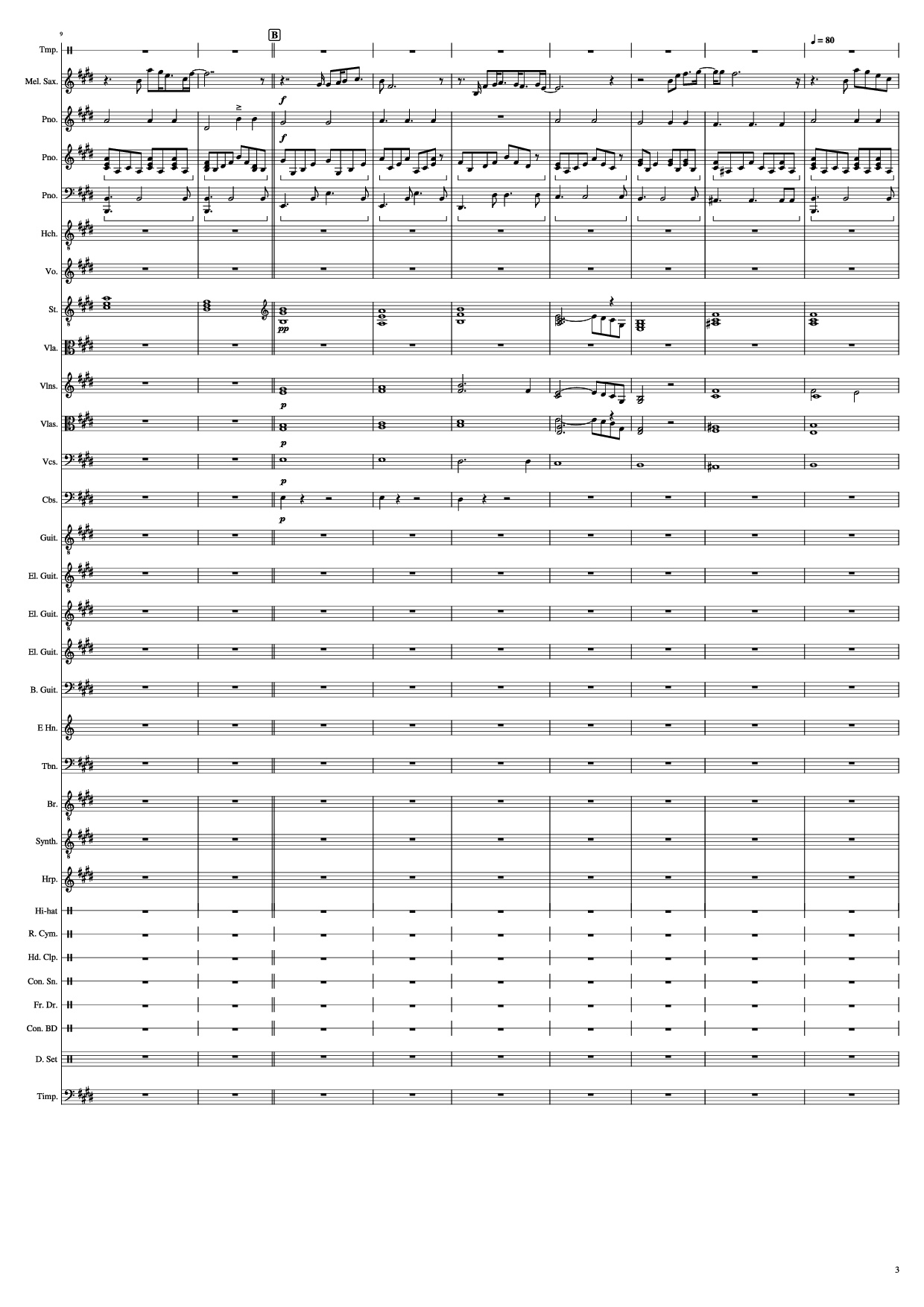 Page 3 of Sheet music PDF Piano John Miles - Music Piano - Undefined