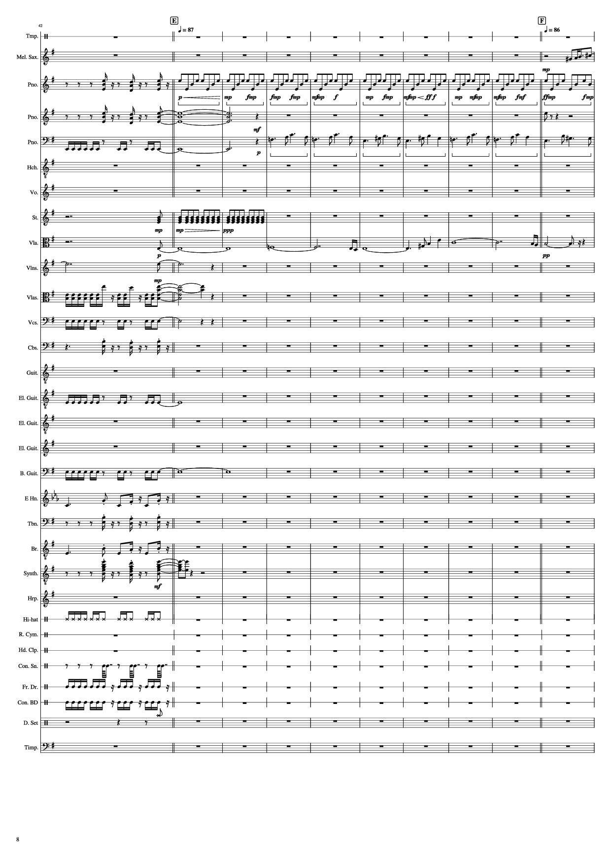Page 8 of Sheet music PDF Piano John Miles - Music Piano - Undefined