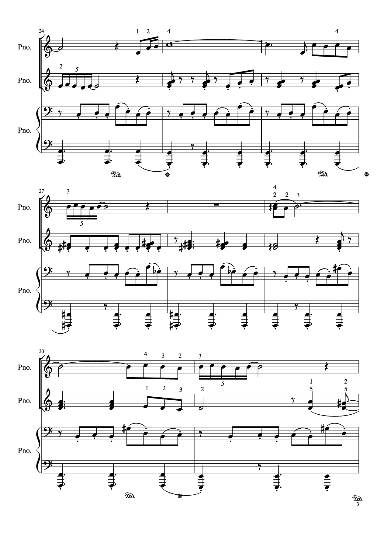 Page 3 of Sheet music PDF Piano Libertango (piano duet) - Astor Piazzolla
