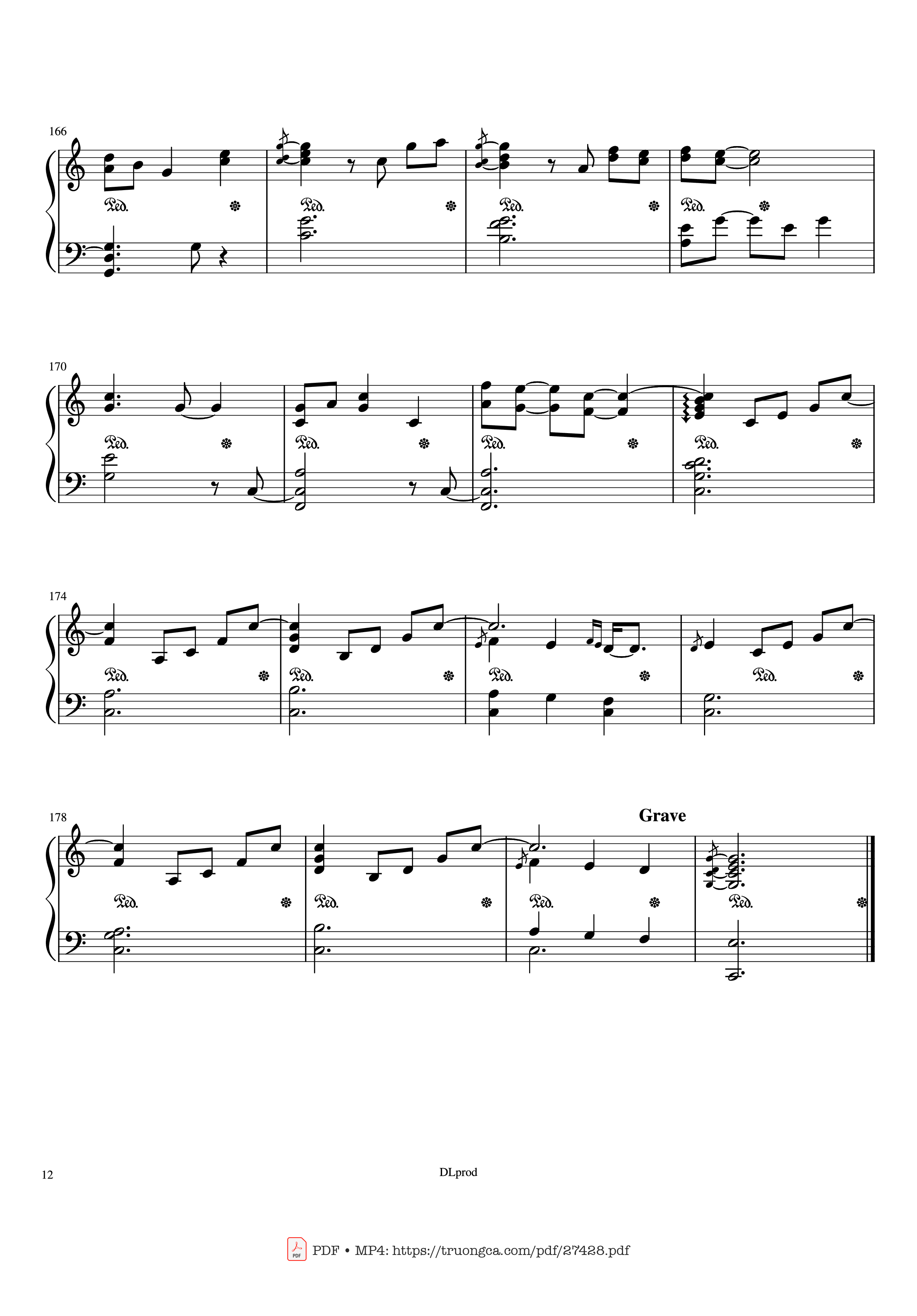 Page 12 of Sheet music PDF Piano Piano man - Billy Joel (Easy Piano) - Love-nsky