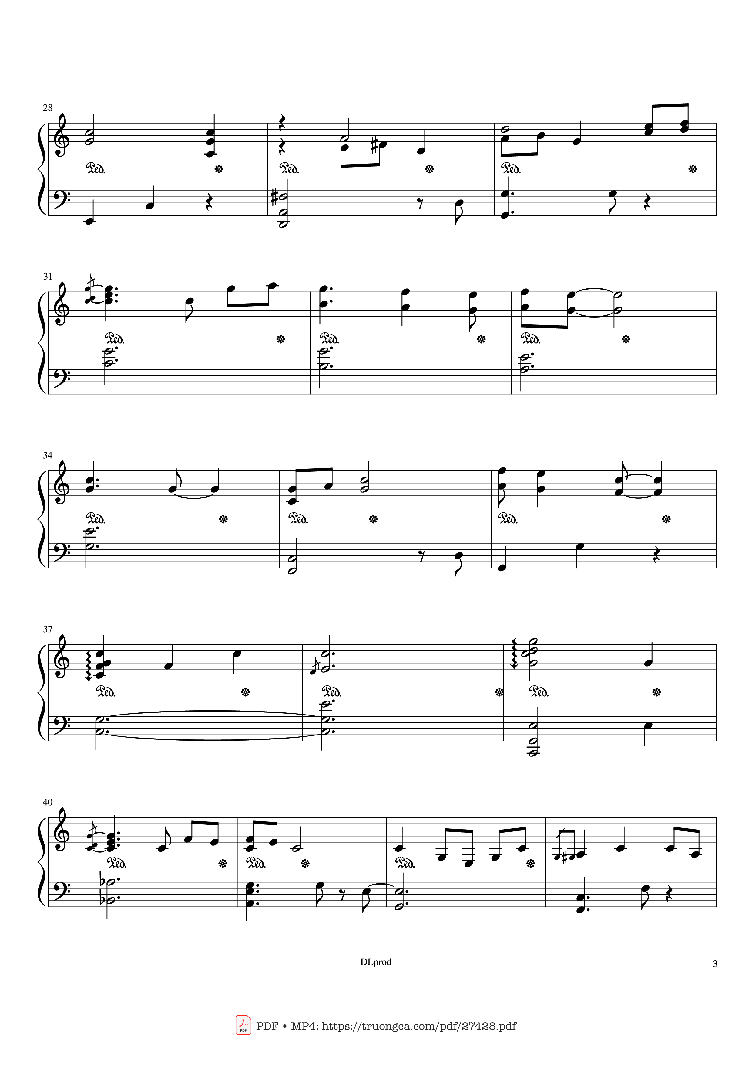 Page 3 of Sheet music PDF Piano Piano man - Billy Joel (Easy Piano) - Love-nsky