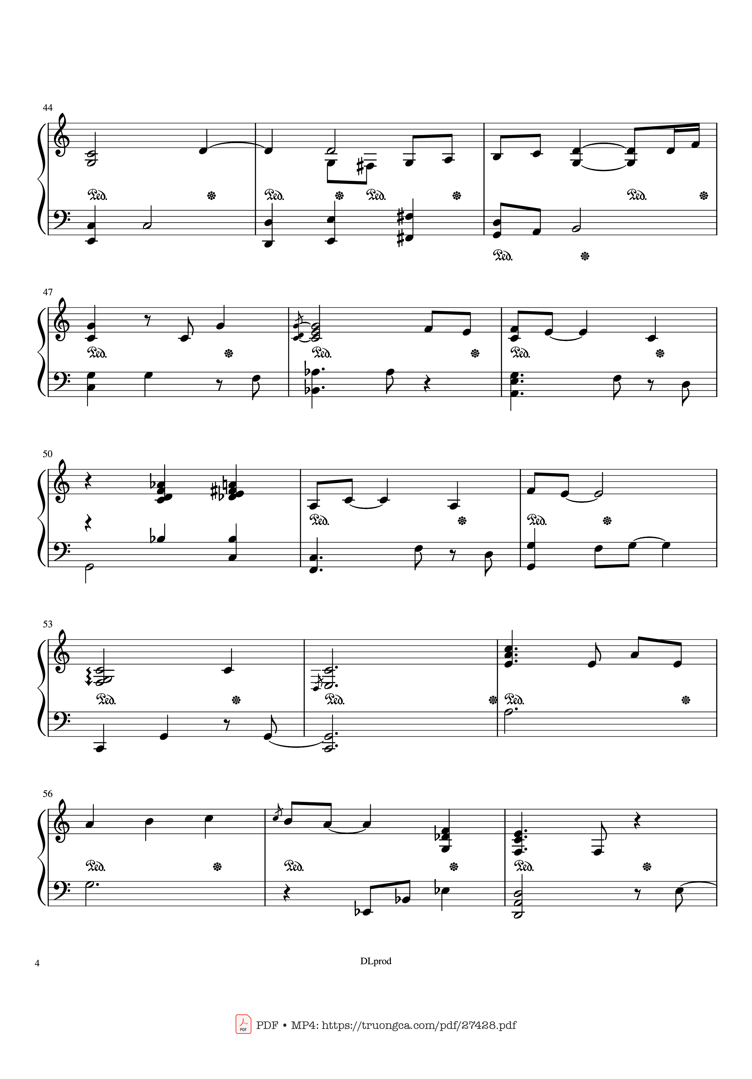 Page 4 of Sheet music PDF Piano Piano man - Billy Joel (Easy Piano) - Love-nsky