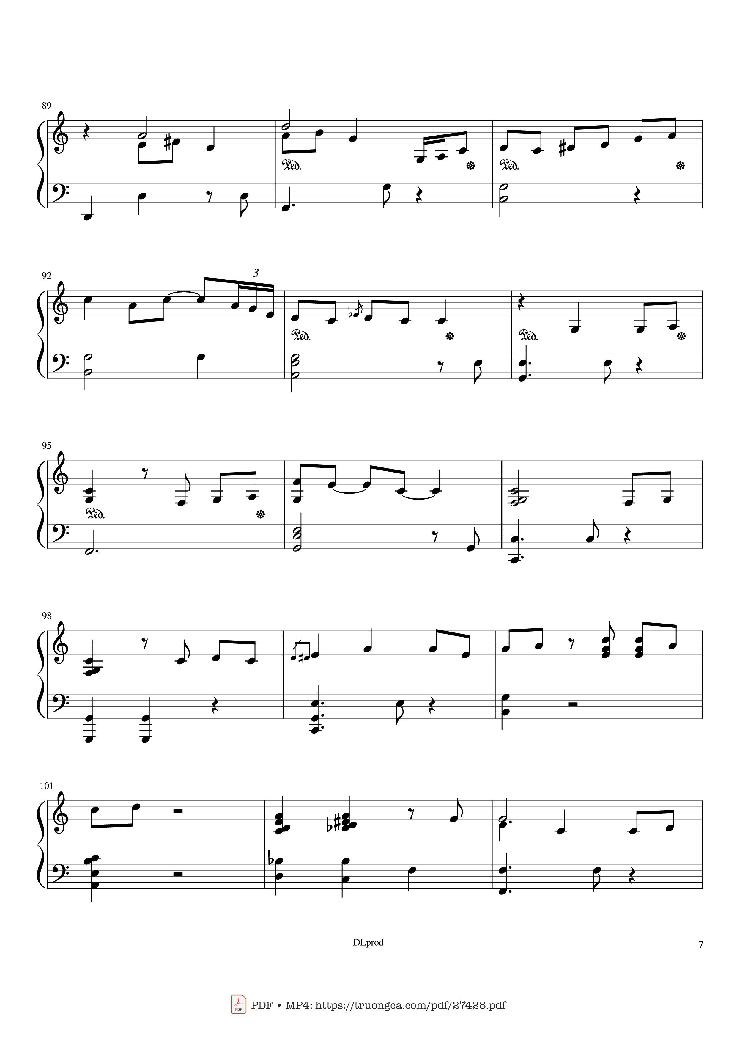 Page 7 of Sheet music PDF Piano Piano man - Billy Joel (Easy Piano) - Love-nsky