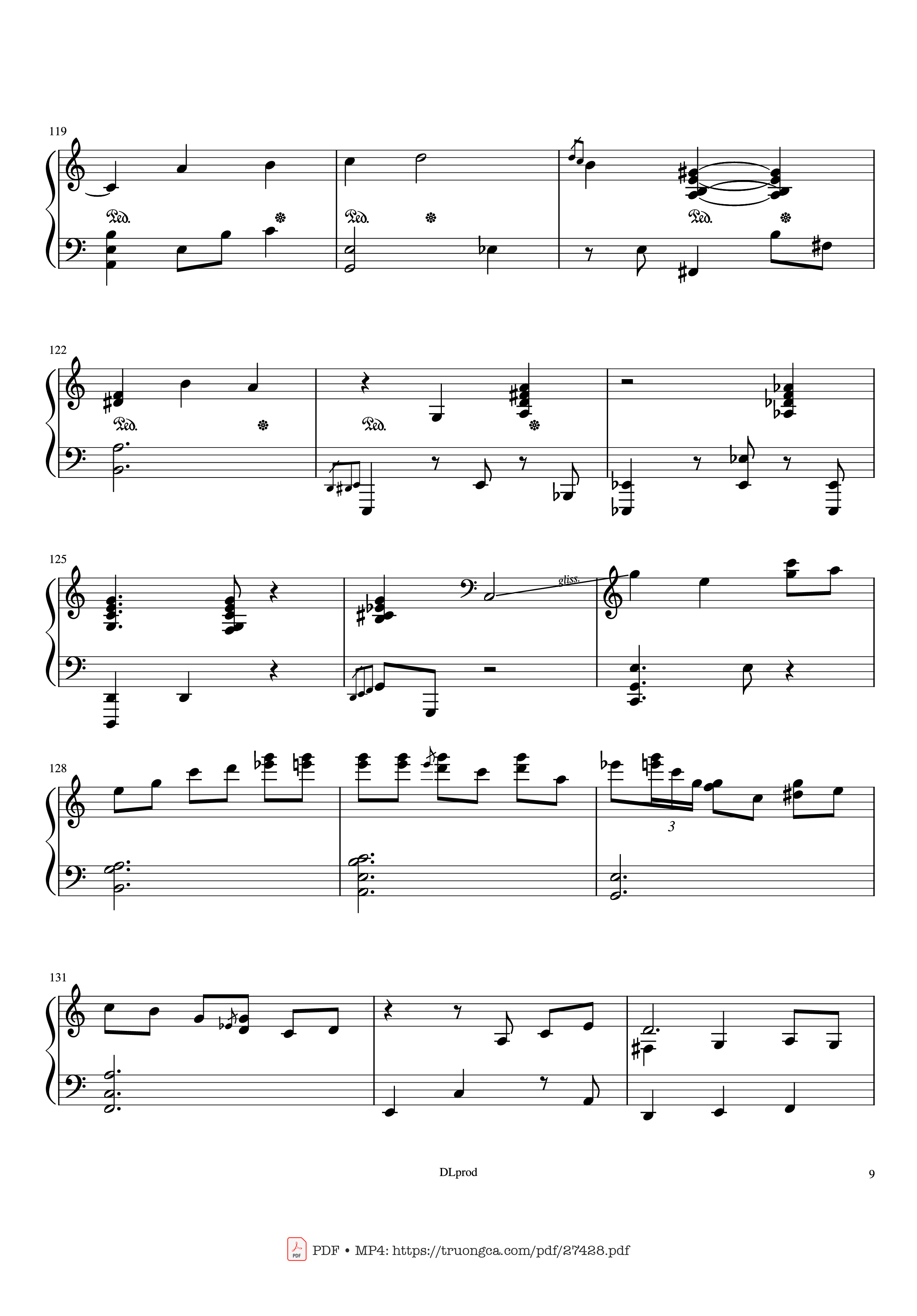Page 9 of Sheet music PDF Piano Piano man - Billy Joel (Easy Piano) - Love-nsky
