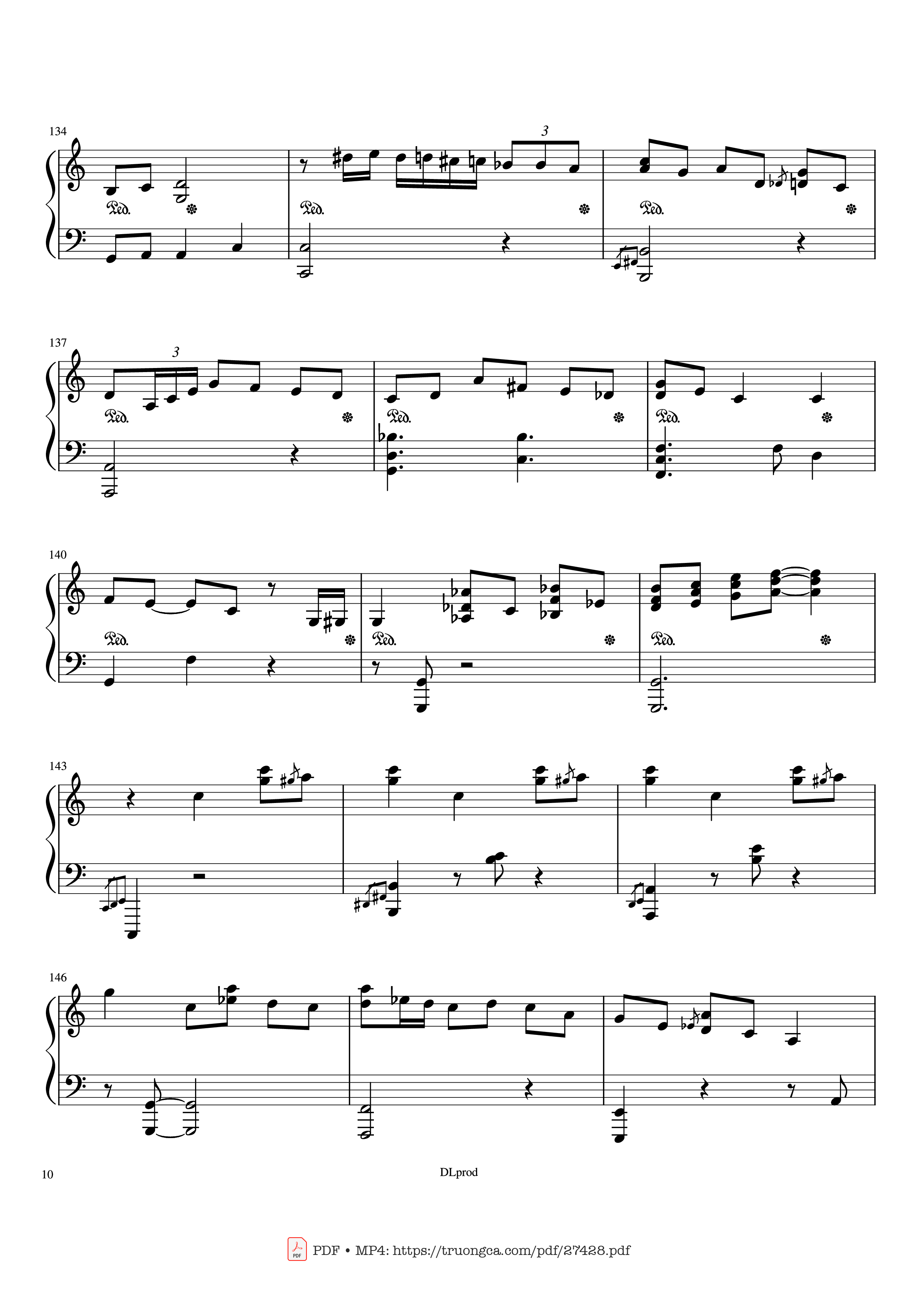 Page 10 of Sheet music PDF Piano Piano man - Billy Joel (Easy Piano) - Love-nsky