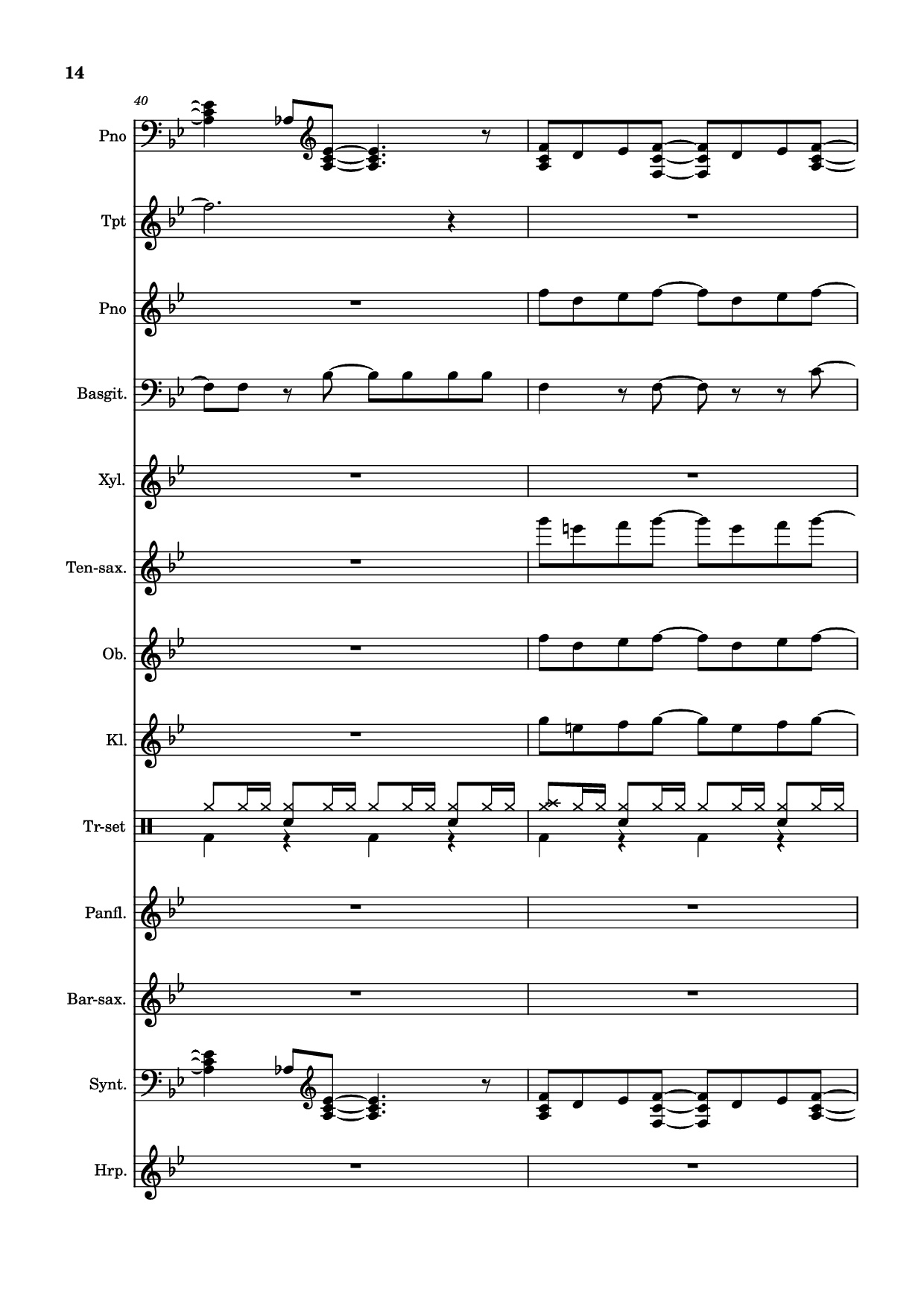 Page 14 of Sheet music PDF Piano After Today, A goofy movie - Powerline