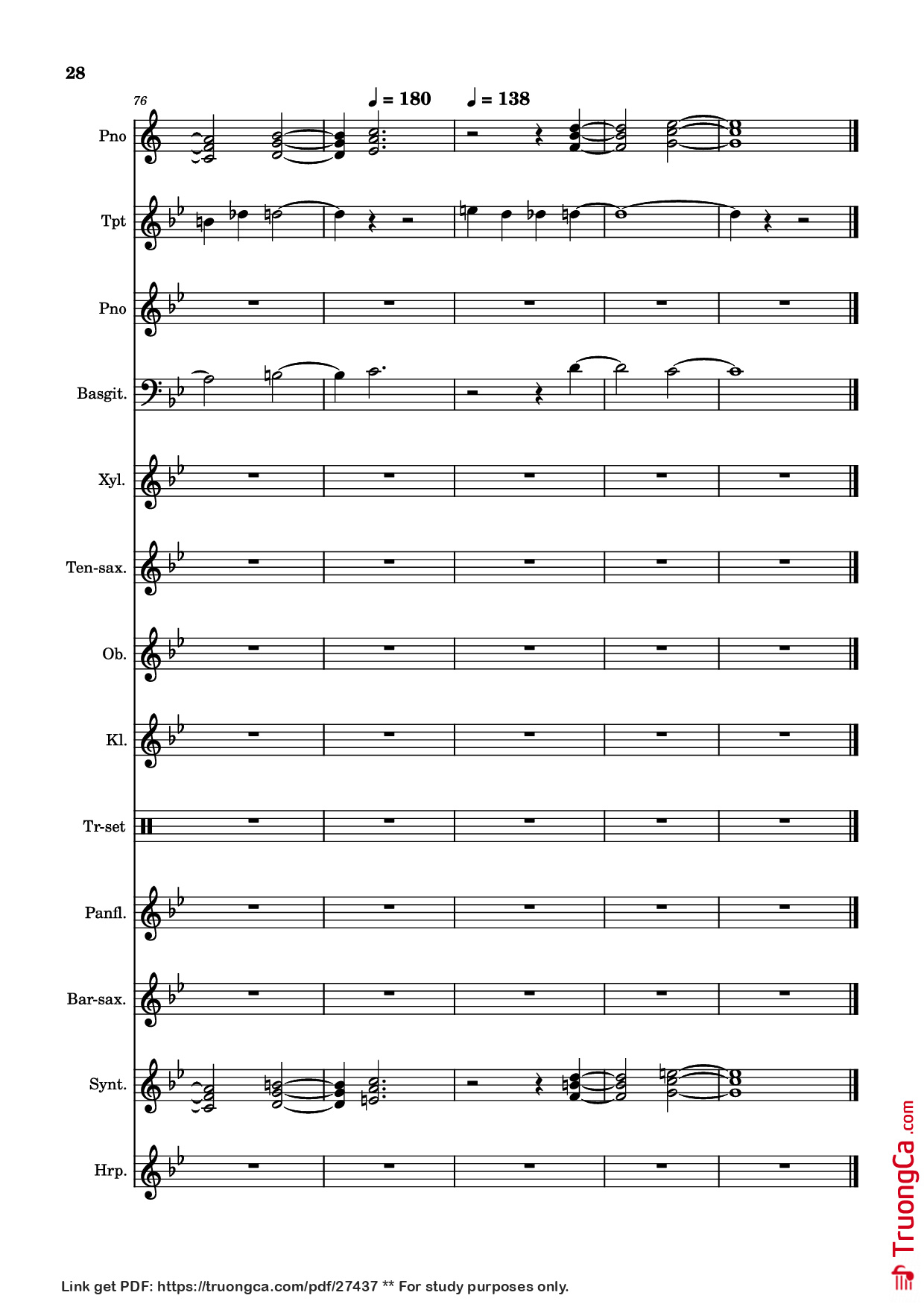 Page 28 of Sheet music PDF Piano After Today, A goofy movie - Powerline