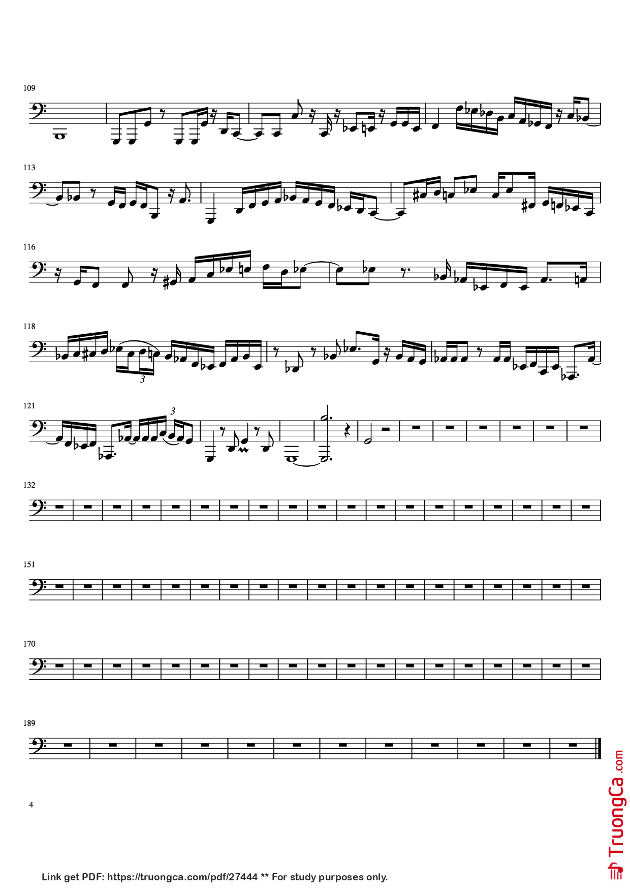 Page 4 of Sheet music PDF Killing Me Softly - Youngblood Brass Band