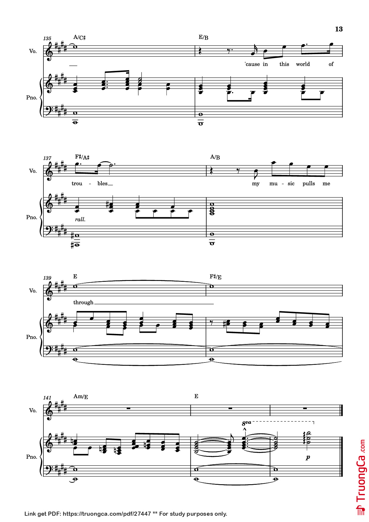 Page 13 of Sheet music PDF Piano score-ac10da829c3a45c6064f733a05b3831e Piano - Undefined