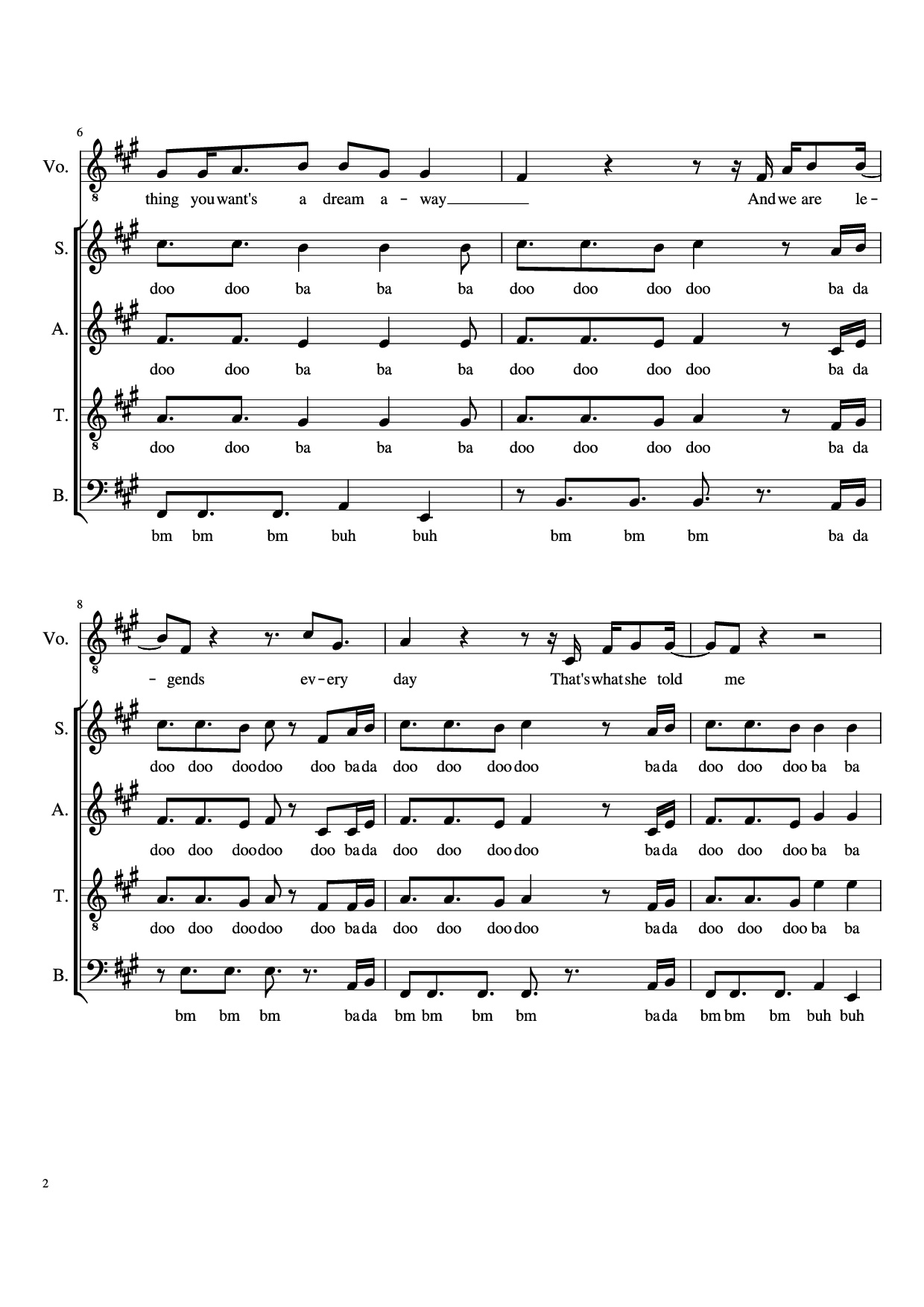Page 2 of Sheet music PDF Adventure of a Lifetime - O.p.b. Coldplay