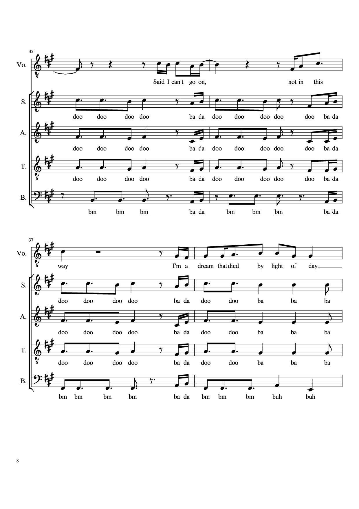 Page 8 of Sheet music PDF Adventure of a Lifetime - O.p.b. Coldplay