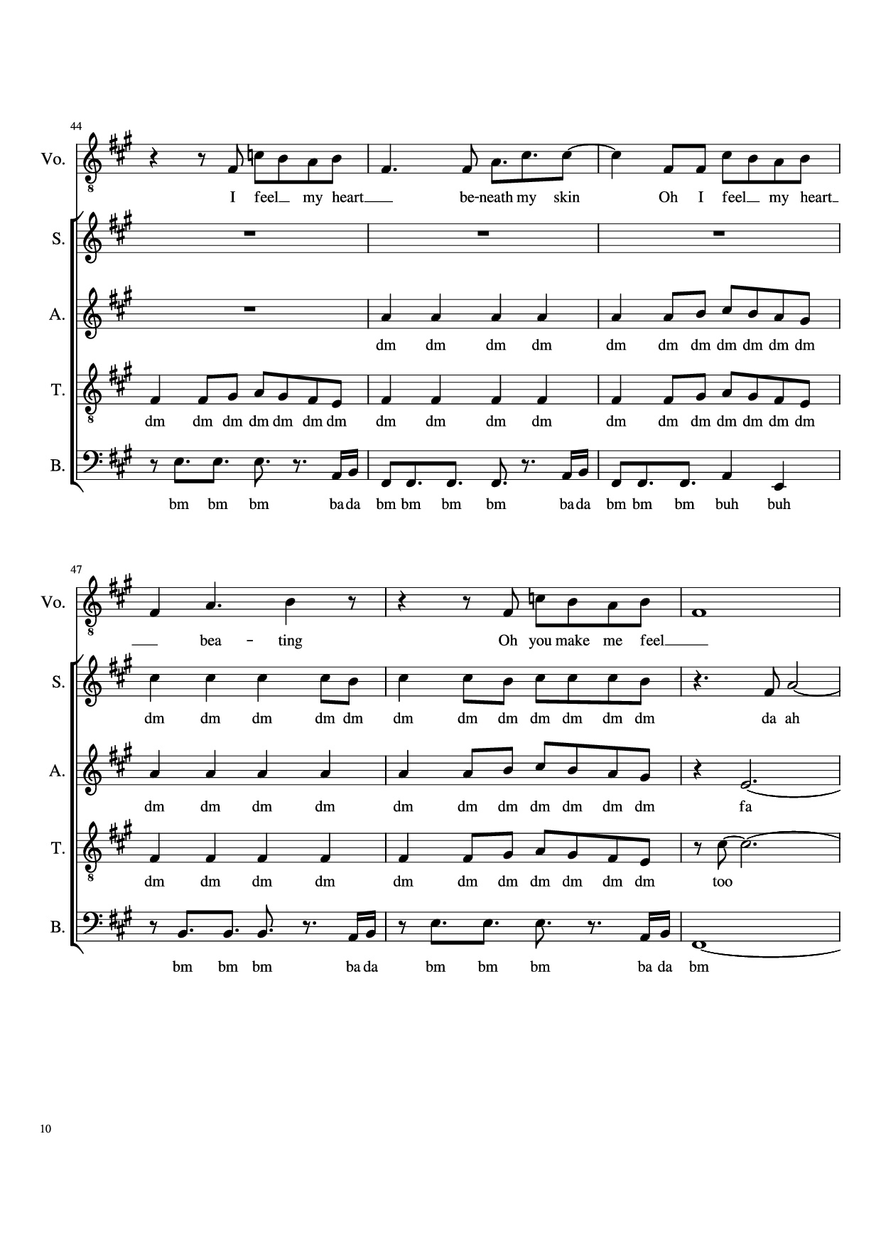 Page 10 of Sheet music PDF Adventure of a Lifetime - O.p.b. Coldplay