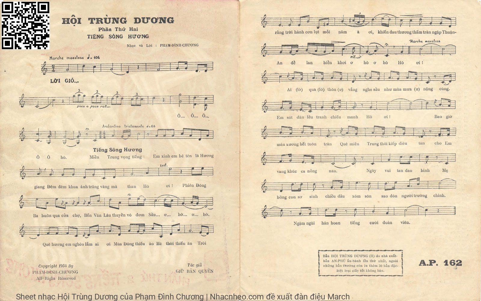 Page 3 of Sheet music PDF Hội Trùng Dương - Phạm Đình Chương