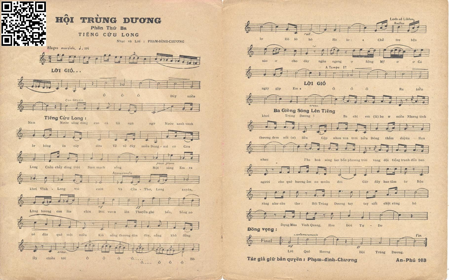 Page 4 of Sheet music PDF Hội Trùng Dương - Phạm Đình Chương