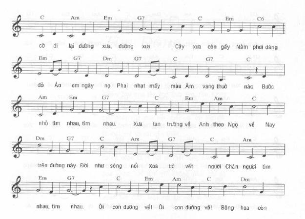 Page 4 of Sheet music PDF Ngày Xưa Hoàng Thị - Phạm Thiên Thư