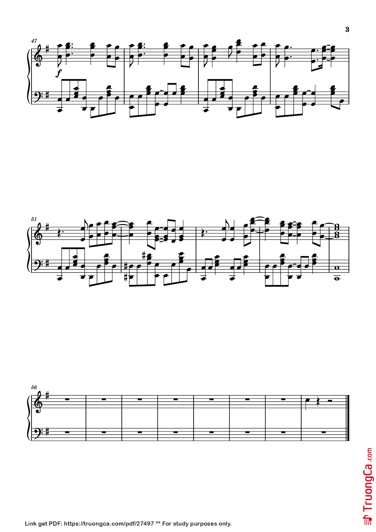 Page 3 of Sheet music PDF Piano Iro Kousui Piano - Arranger: oldfrenchguy