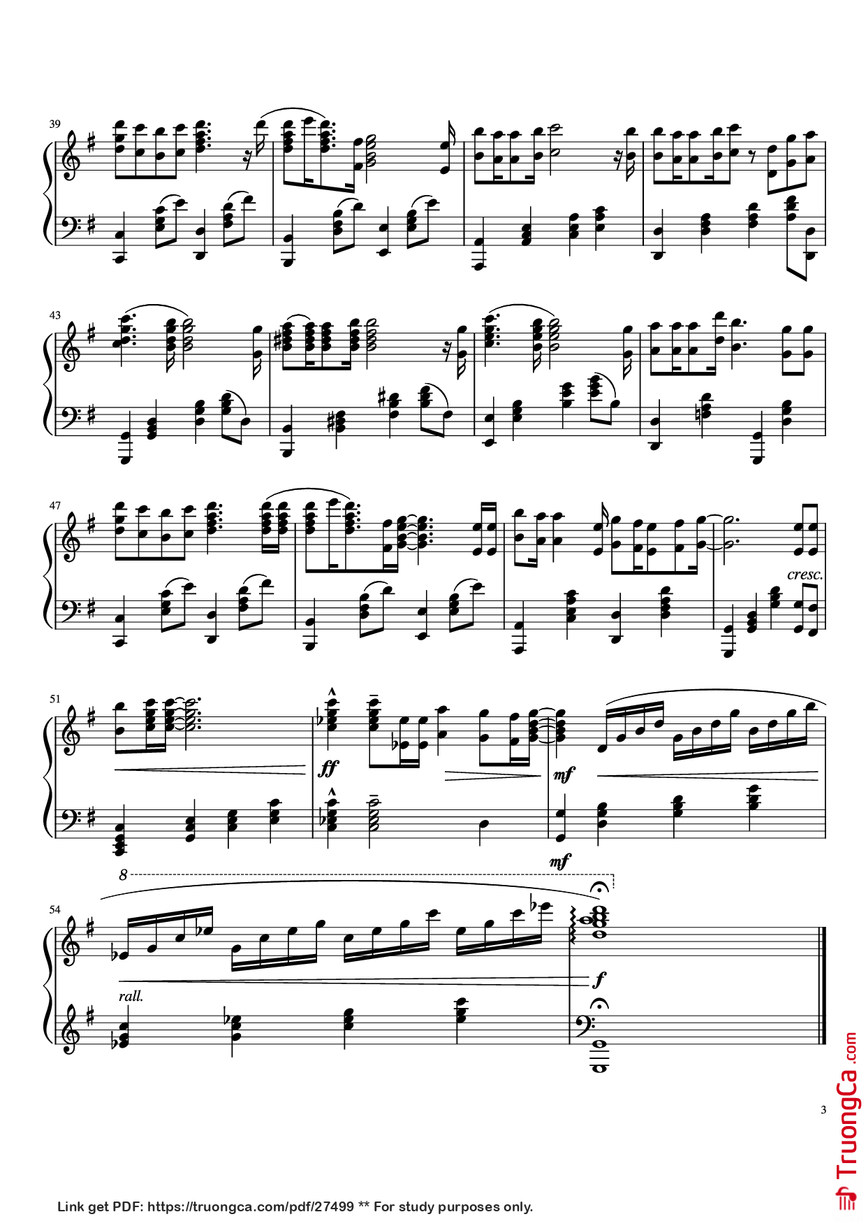 Page 3 of Sheet music PDF Orange Piano - 7!!