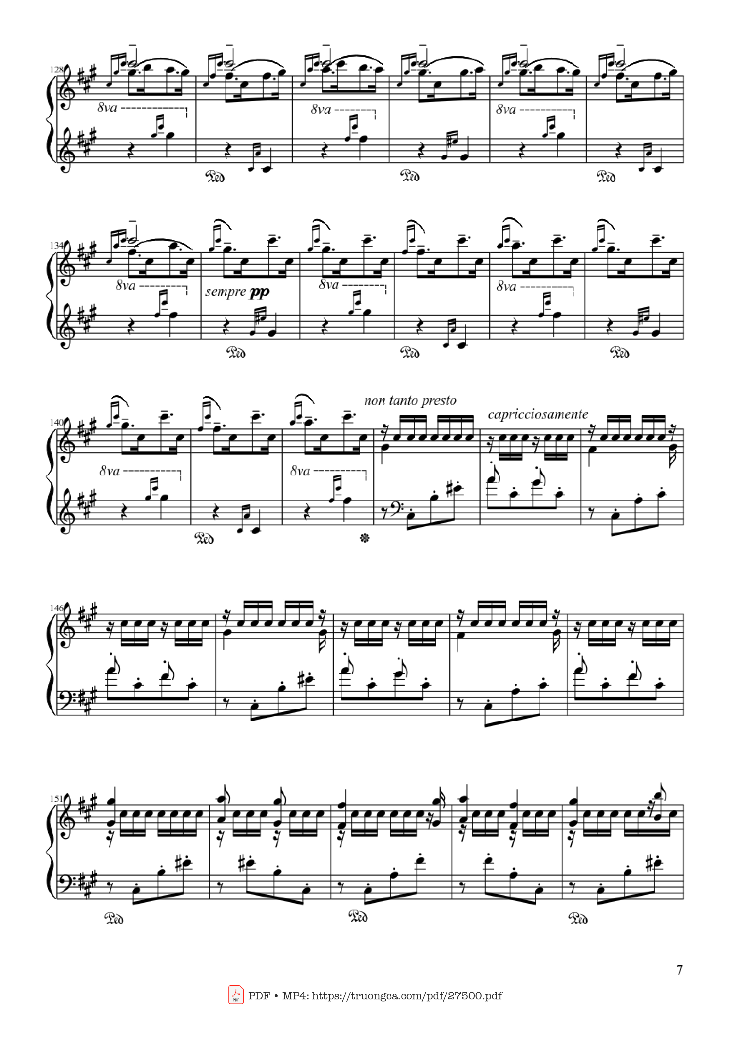 Page 7 of Sheet music PDF Piano Hungarian Rhapsody No. 2 - Franz Liszt