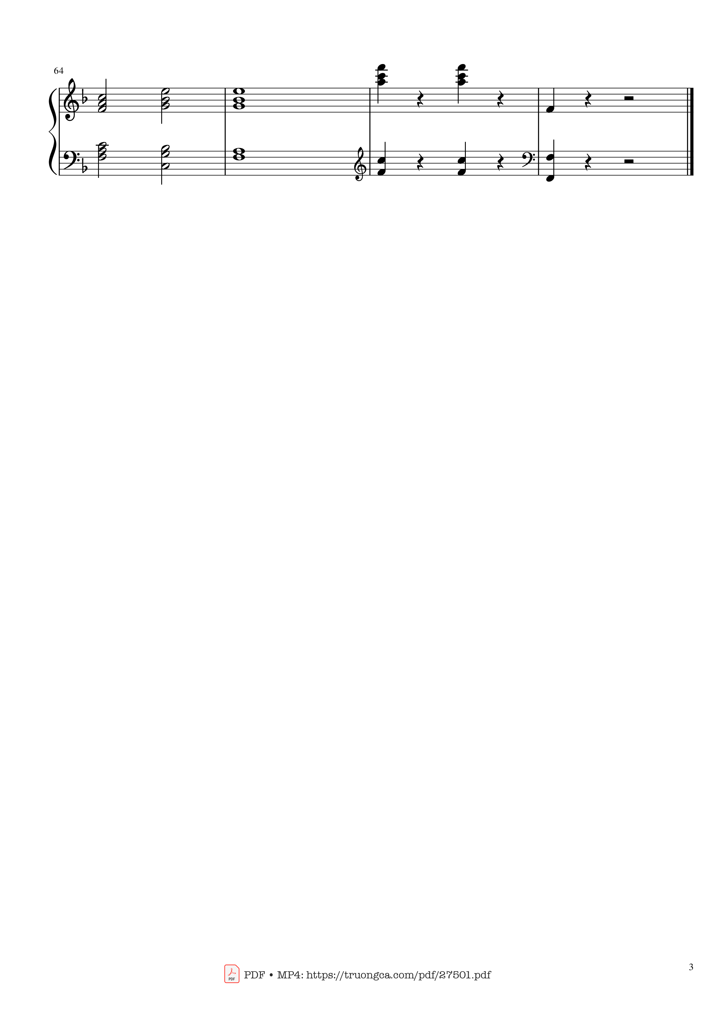 Page 3 of Sheet music PDF Piano Hungarian Rhapsody No. 2 (easy) - Franz Liszt