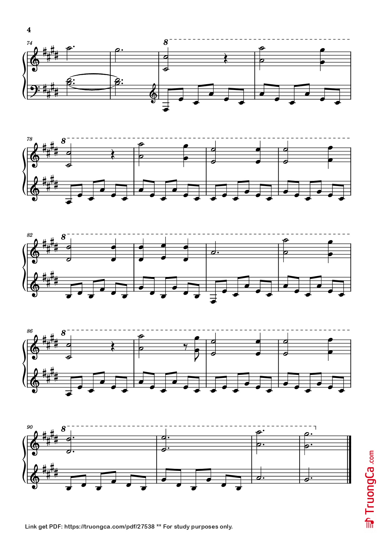 Page 4 of Sheet music PDF Piano Idea 15 Piano - Tr: Virginie Ibanez
