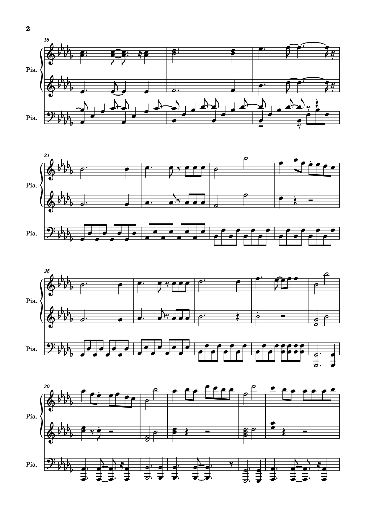 Page 2 of Sheet music PDF Piano Hinkik - Time Leaper Piano - Undefined